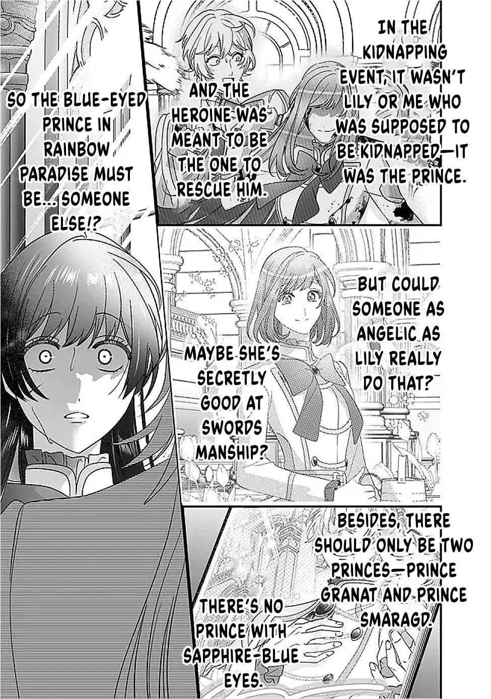 Mipurei no Otome Gēmu ni Tensei shita Heibon Reijō wa Seinaru Shishū no Ito o Sasu Bunssatsu-ban Chapter 11 - page 11