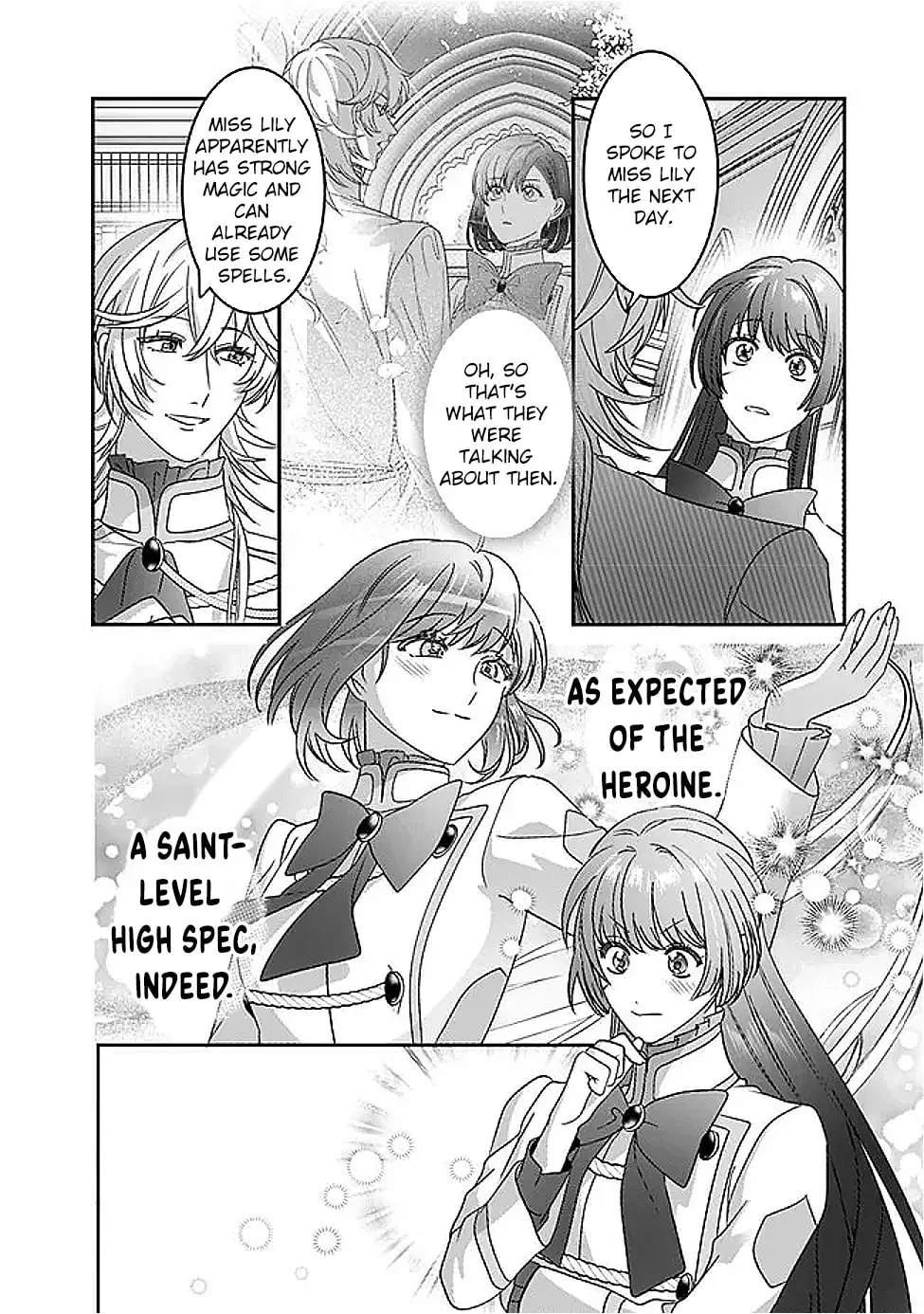 Mipurei no Otome Gēmu ni Tensei shita Heibon Reijō wa Seinaru Shishū no Ito o Sasu Bunssatsu-ban Chapter 11 - page 18