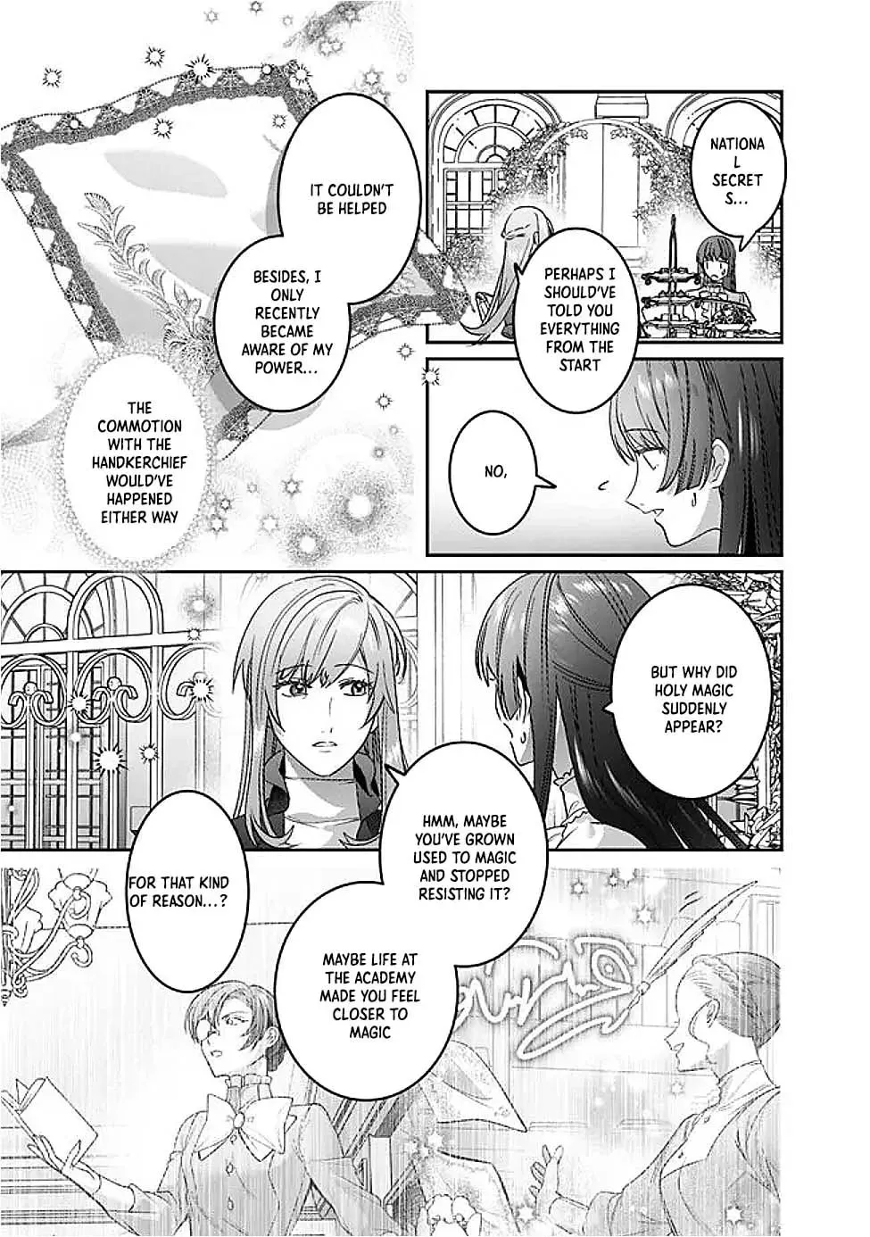 Mipurei no Otome Gēmu ni Tensei shita Heibon Reijō wa Seinaru Shishū no Ito o Sasu Bunssatsu-ban Chapter 13 - page 13