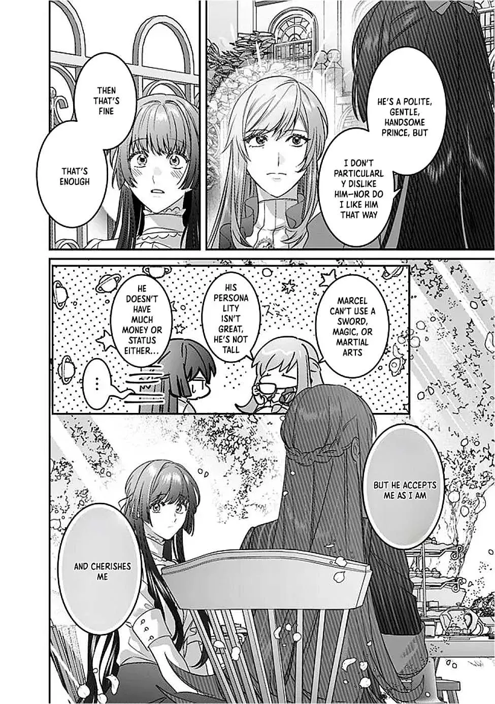Mipurei no Otome Gēmu ni Tensei shita Heibon Reijō wa Seinaru Shishū no Ito o Sasu Bunssatsu-ban Chapter 13 - page 18