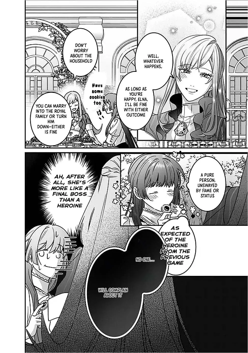 Mipurei no Otome Gēmu ni Tensei shita Heibon Reijō wa Seinaru Shishū no Ito o Sasu Bunssatsu-ban Chapter 13 - page 20