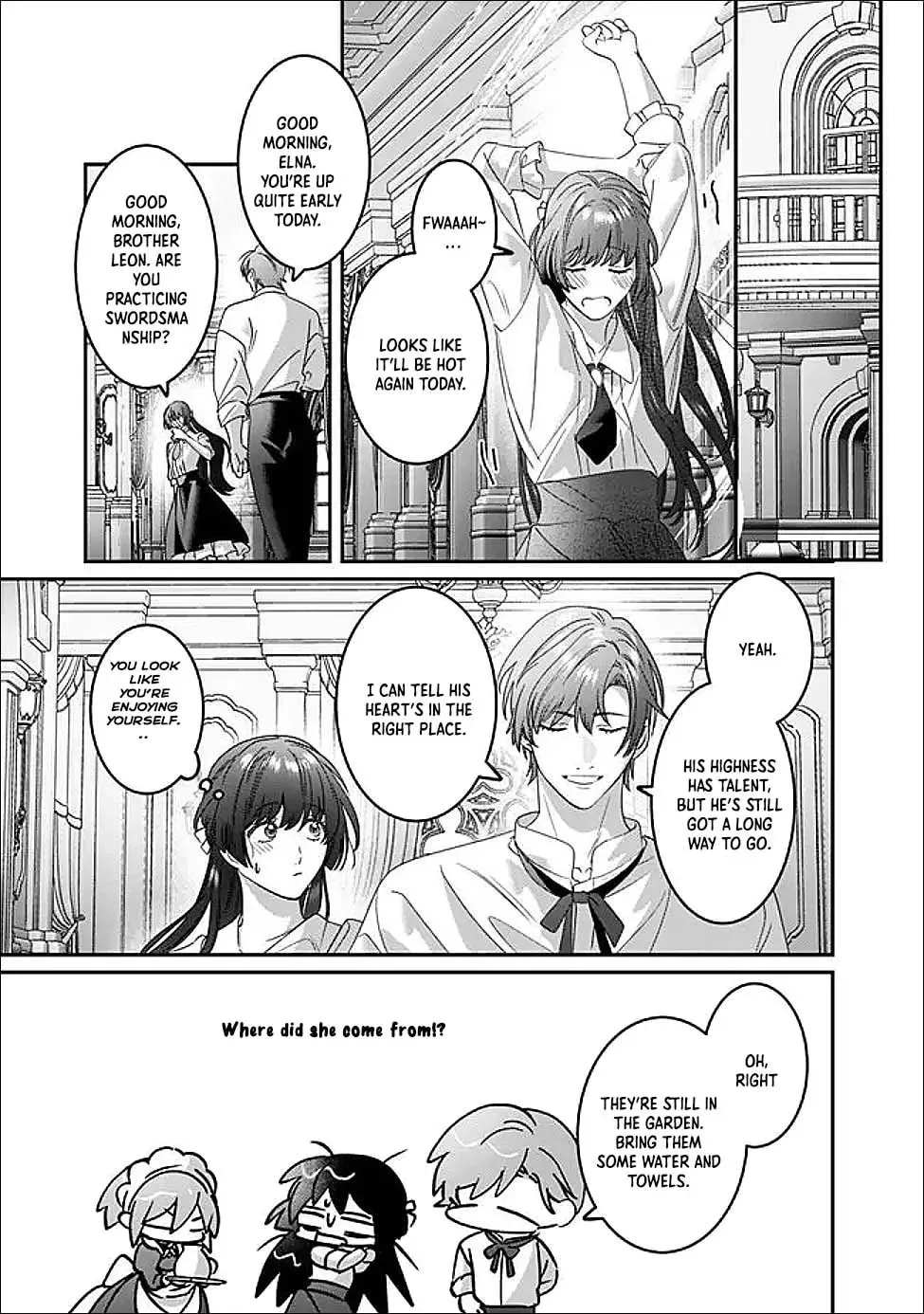 Mipurei no Otome Gēmu ni Tensei shita Heibon Reijō wa Seinaru Shishū no Ito o Sasu Bunssatsu-ban Chapter 14 - page 5