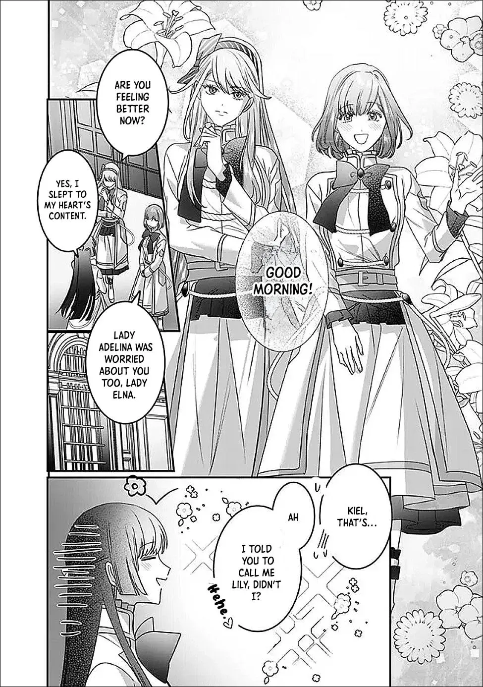 Mipurei no Otome Gēmu ni Tensei shita Heibon Reijō wa Seinaru Shishū no Ito o Sasu Bunssatsu-ban Chapter 15 - page 2