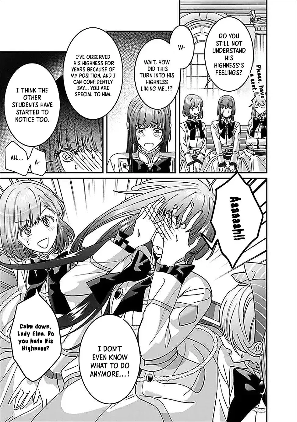 Mipurei no Otome Gēmu ni Tensei shita Heibon Reijō wa Seinaru Shishū no Ito o Sasu Bunssatsu-ban Chapter 15 - page 27