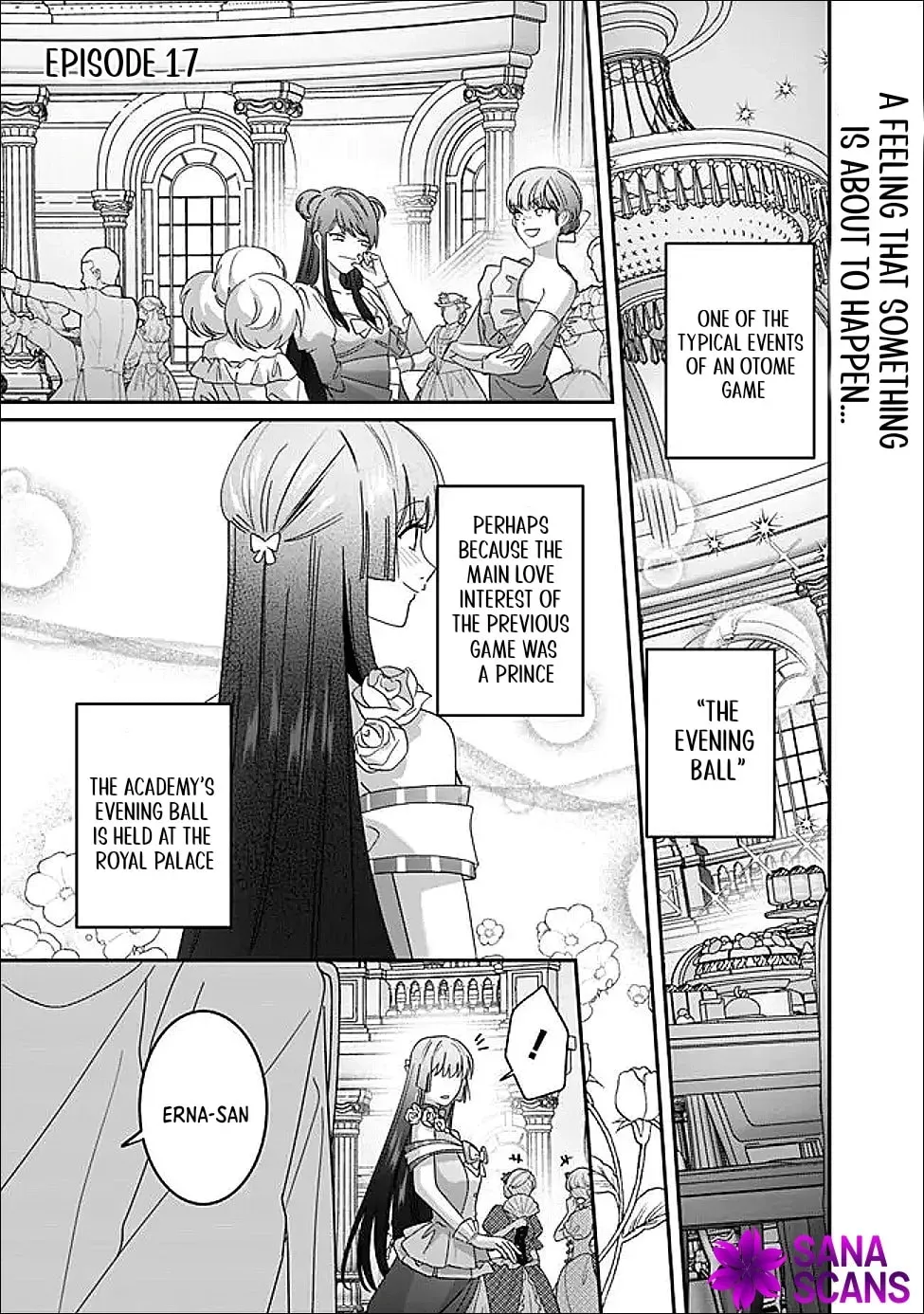 Mipurei no Otome Gēmu ni Tensei shita Heibon Reijō wa Seinaru Shishū no Ito o Sasu Bunssatsu-ban Chapter 17 - page 1