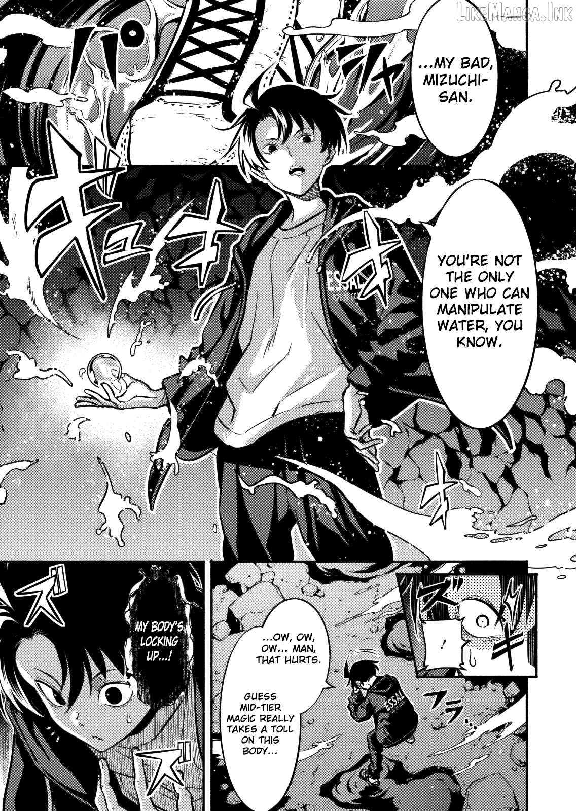 Isekai kara kikan shitara chikyuu mo kanari fantajiu deshita. Ato, makeheroin-domo kocchi minna. Chapter 13 - page 12