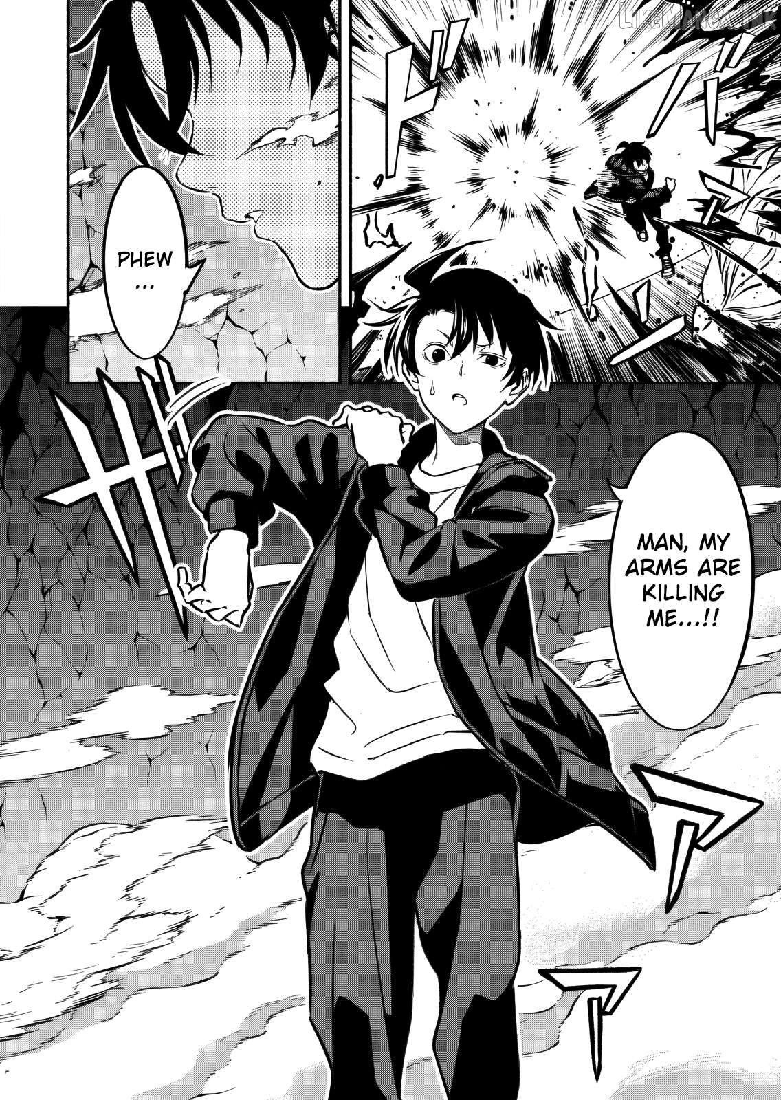 Isekai kara kikan shitara chikyuu mo kanari fantajiu deshita. Ato, makeheroin-domo kocchi minna. Chapter 13 - page 24
