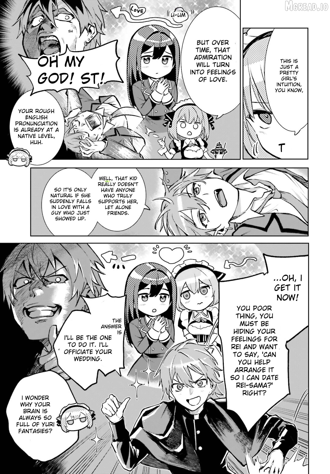 Danshi Kinsei Game Sekai de Ore ga Yarubeki Yuiitsu no Koto - Yuri no Ma ni Hasamaru Otoko to Shite Tensei shite shimaimashita Chapter 14 - page 4