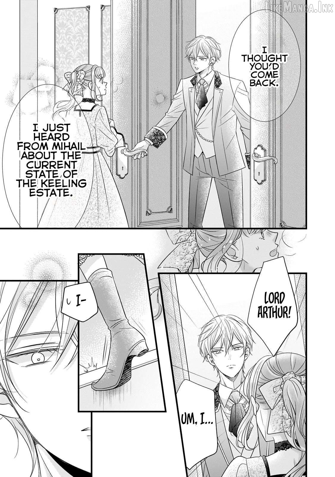 Shigoto Ningen na Hakushaku Reijou wa Koori no Saishou-sama no Ai wo mi Ayamatte iru Chapter 14.1 - page 14