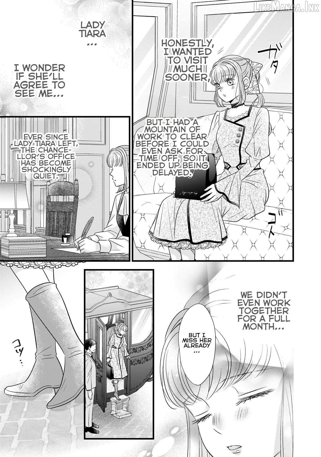Shigoto Ningen na Hakushaku Reijou wa Koori no Saishou-sama no Ai wo mi Ayamatte iru Chapter 14.1 - page 4