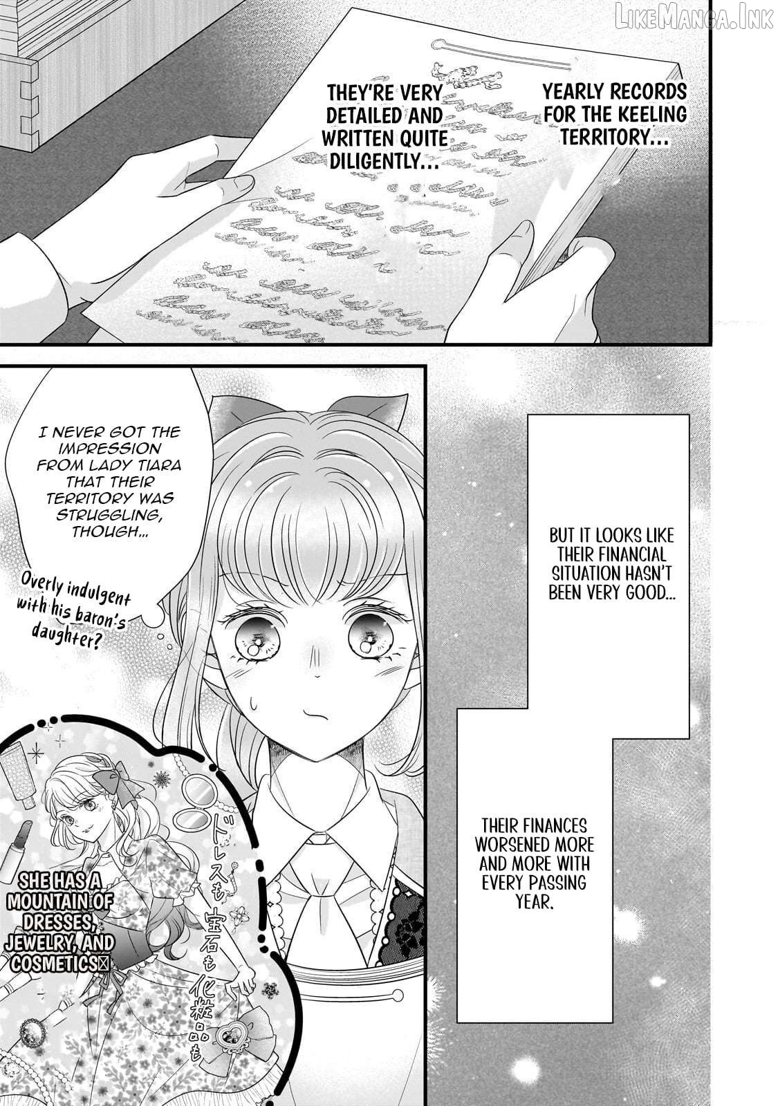 Shigoto Ningen na Hakushaku Reijou wa Koori no Saishou-sama no Ai wo mi Ayamatte iru Chapter 15.1 - page 8