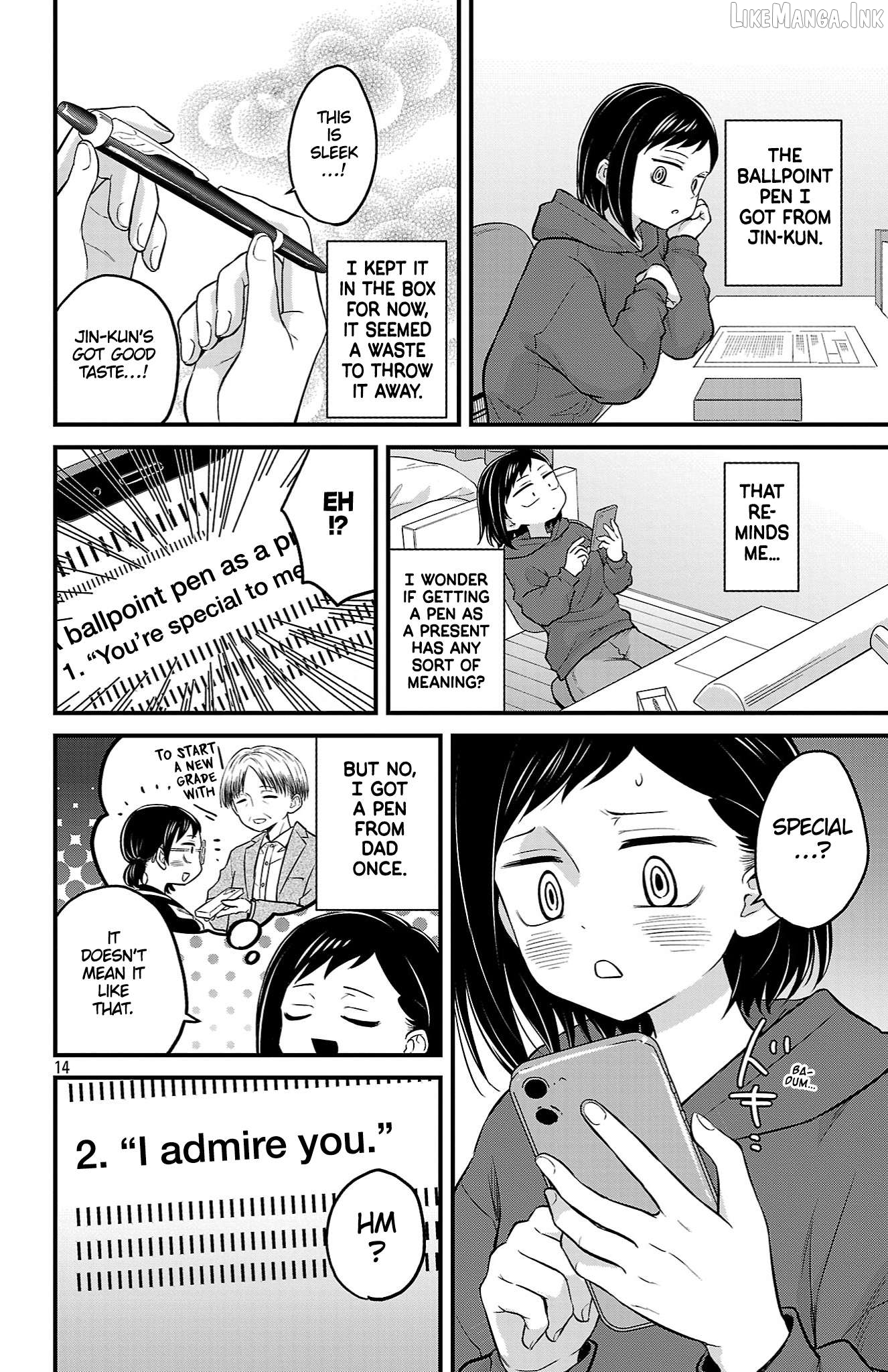 Boku no Kokoro no Yabai Yatsu: Love Comedy ga Hajimaranai Chapter 21 - page 14