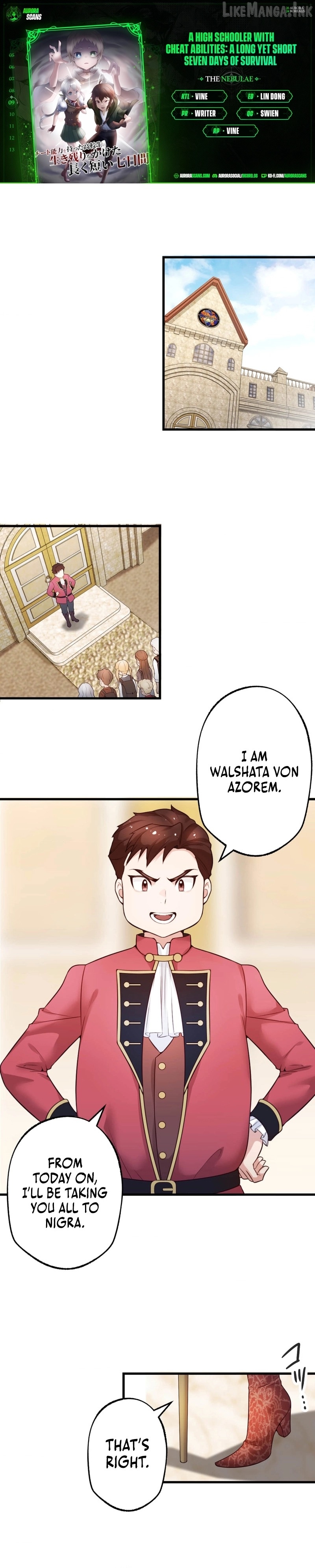 A High Schooler with Cheat Abilities: A Long Yet Short Seven Days of Survival Chapter 9 - page 1