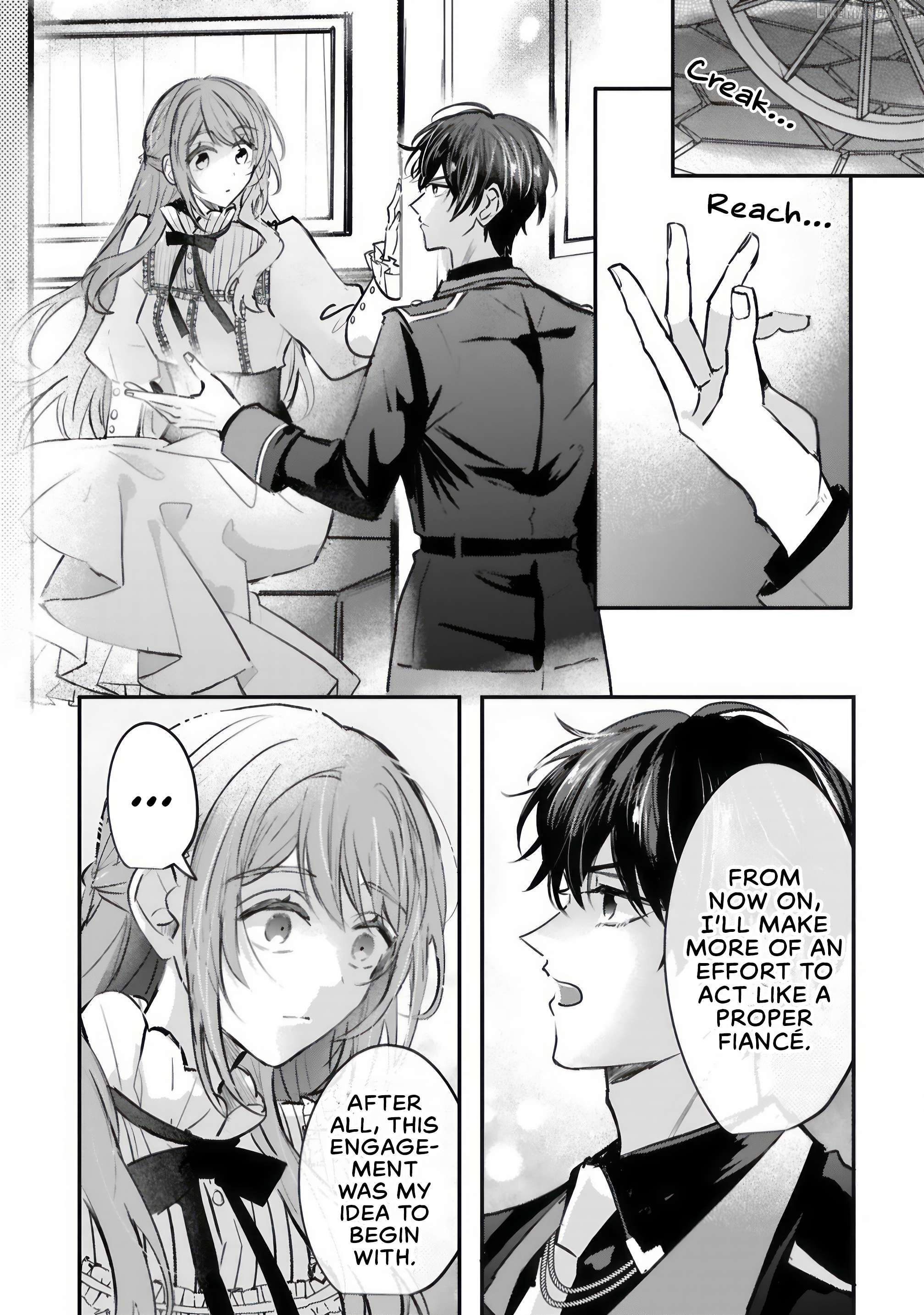 Renai Fushinna Reijou wa Reikoku Kishi-sama no Dekiai ni Kizukanai Chapter 3.2 - page 13