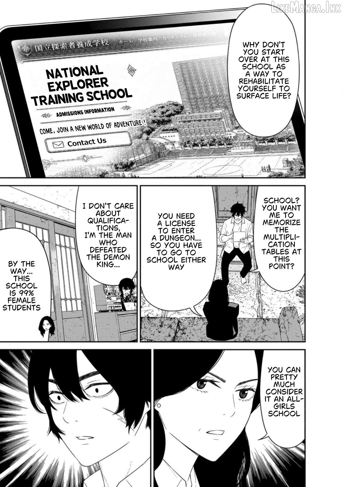 Dungeon de Tatakaitsuzukete 20-nen no Doutei Yuusha, Chijou ni Modottara Danjoubi 1:1000 no Sekai Datta Chapter 5.3 - page 4