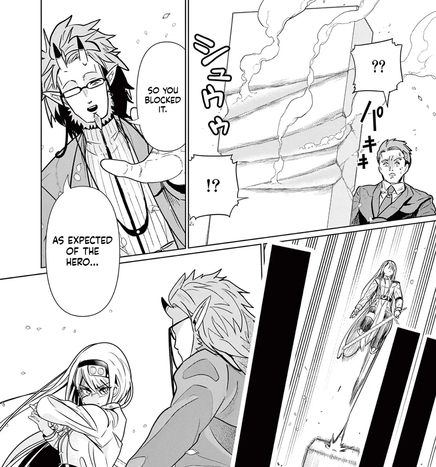 Moto Deshi ga Maou ni Natta Sei de, Yuusha ni Renkou saremashita. Chapter 6 - page 44