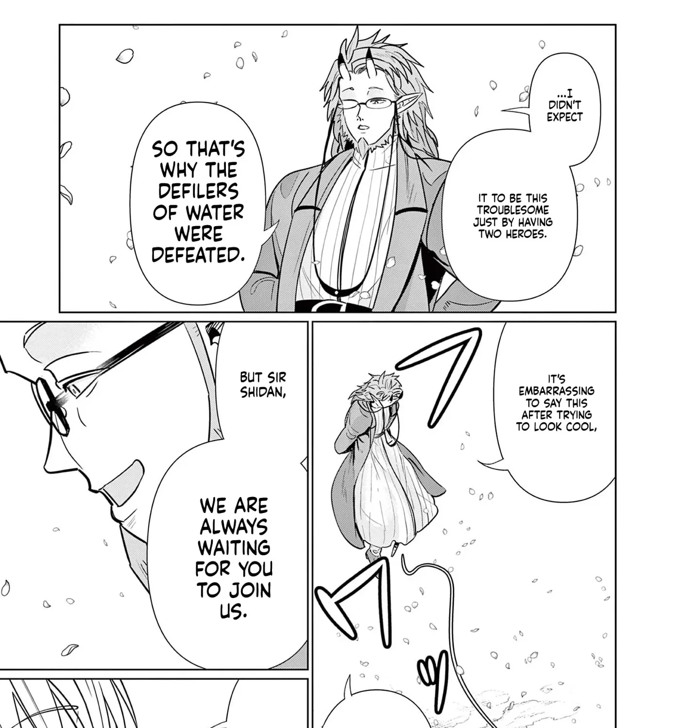 Moto Deshi ga Maou ni Natta Sei de, Yuusha ni Renkou saremashita. Chapter 6 - page 50