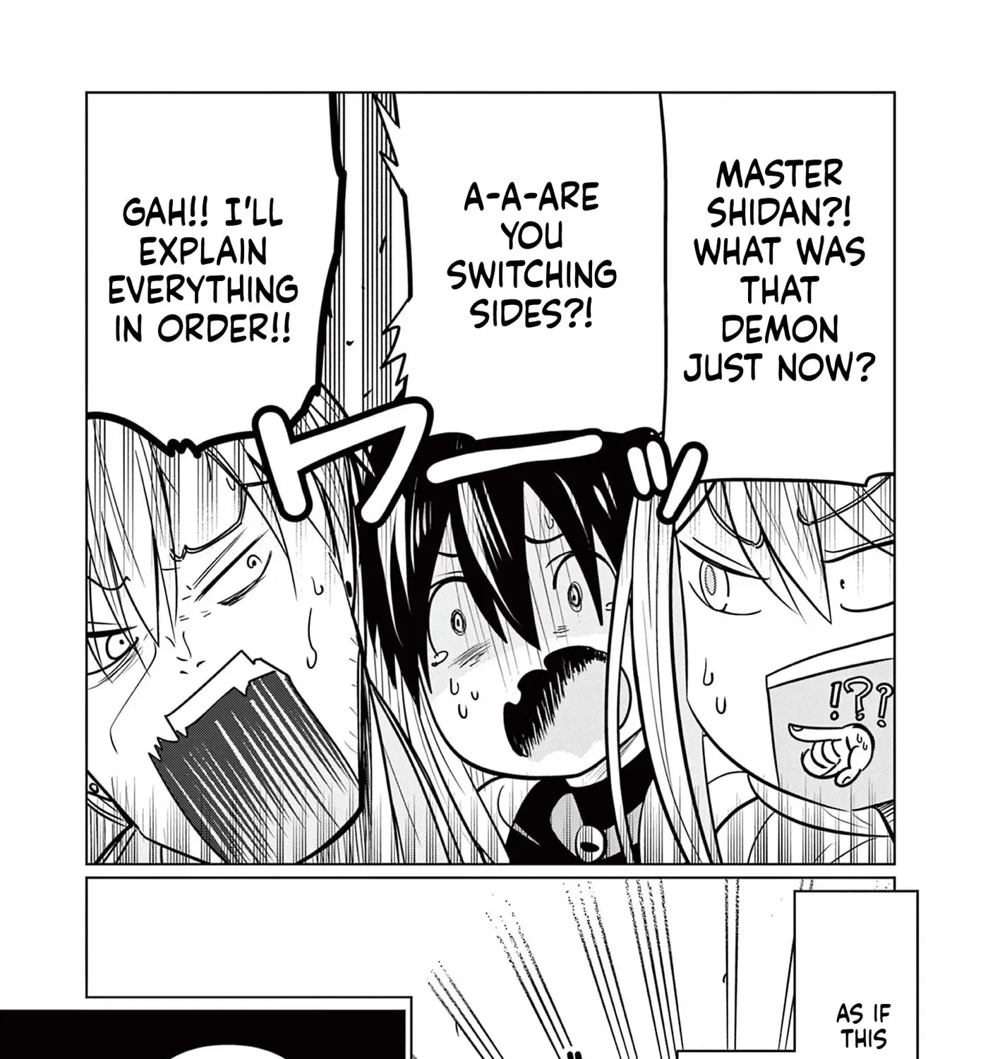 Moto Deshi ga Maou ni Natta Sei de, Yuusha ni Renkou saremashita. Chapter 6 - page 54