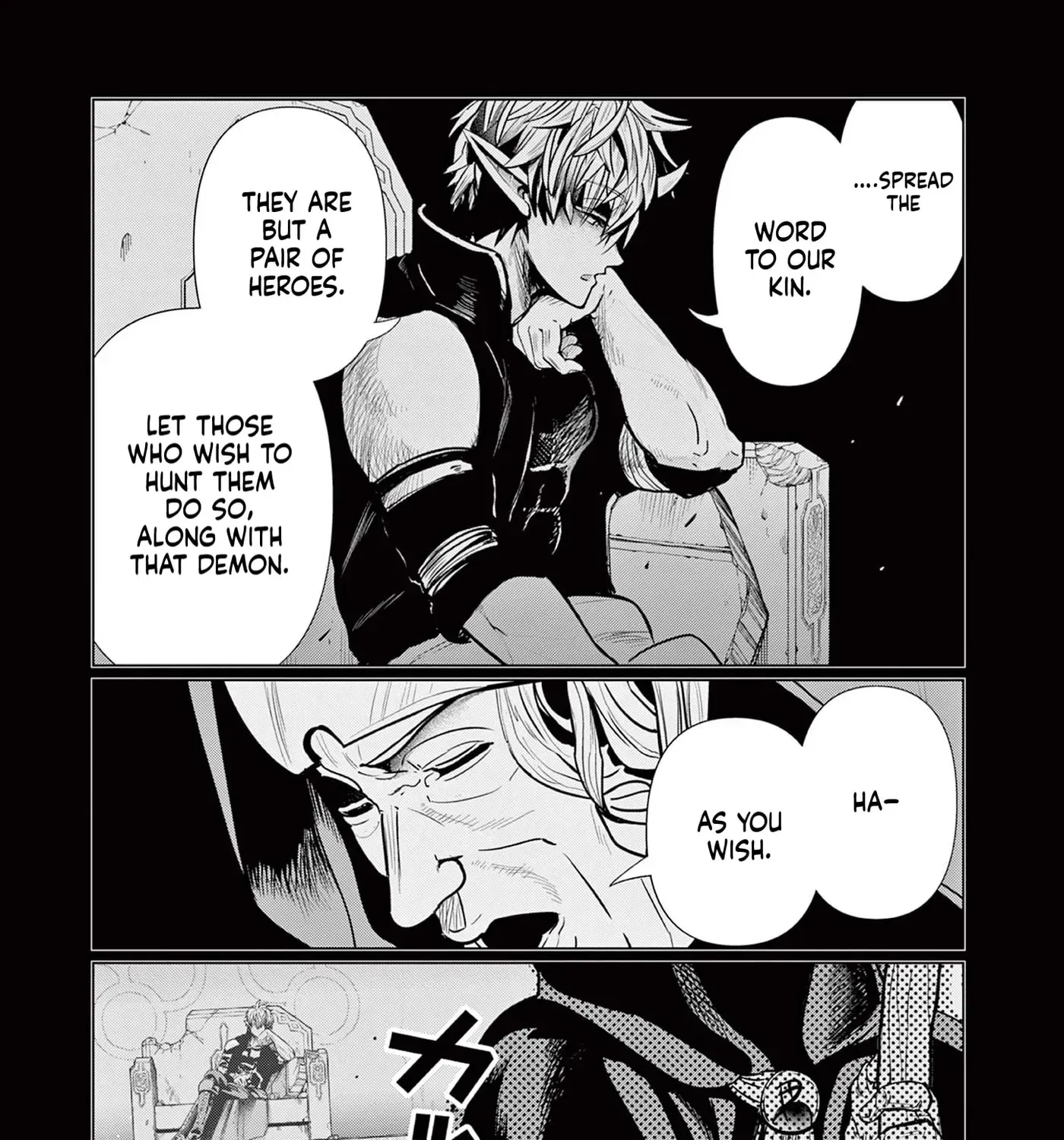 Moto Deshi ga Maou ni Natta Sei de, Yuusha ni Renkou saremashita. Chapter 6 - page 58