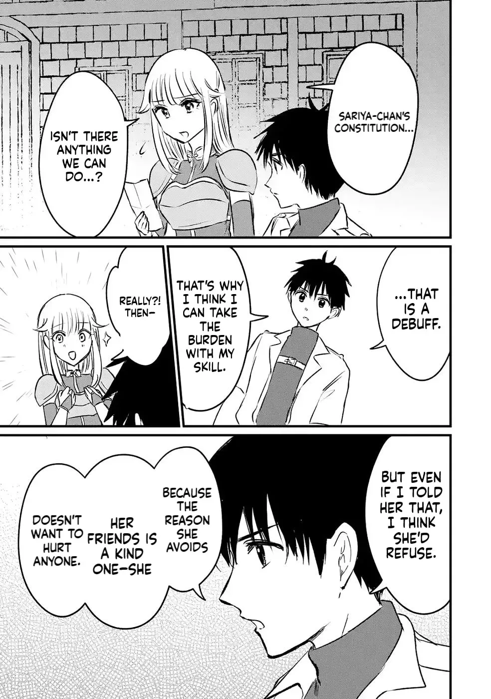 Sekai Saikyou no Debuff Ukeoinin ~Nakama no Debuff wo Katagawarishiteitara, Itsu no Aida ni ka Muteki no Nikutai ga Kanseishite Imashita~ Chapter 7 - page 18