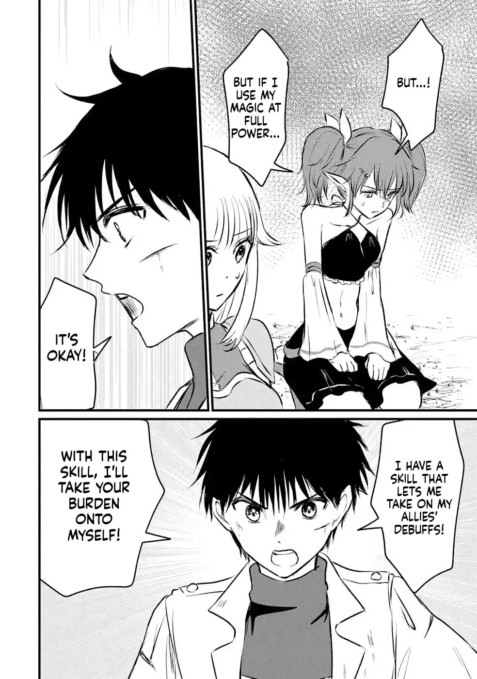 Sekai Saikyou no Debuff Ukeoinin ~Nakama no Debuff wo Katagawarishiteitara, Itsu no Aida ni ka Muteki no Nikutai ga Kanseishite Imashita~ Chapter 8 - page 35