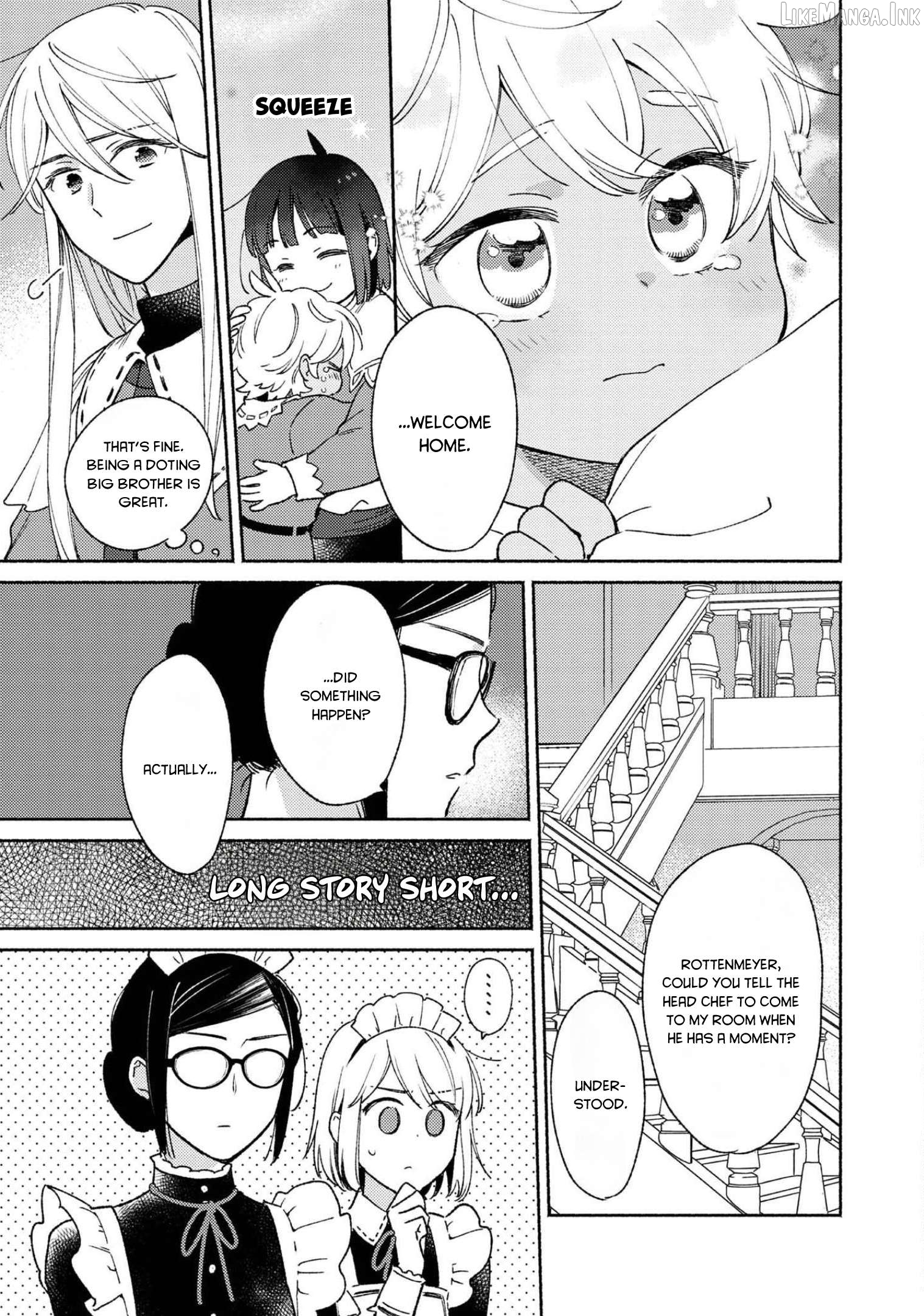 Shiroi Buta Kizoku desu ga Zense no Kioku ga Haeta no de Hiyoko na Otouto Sodatemasu Chapter 10 - page 25