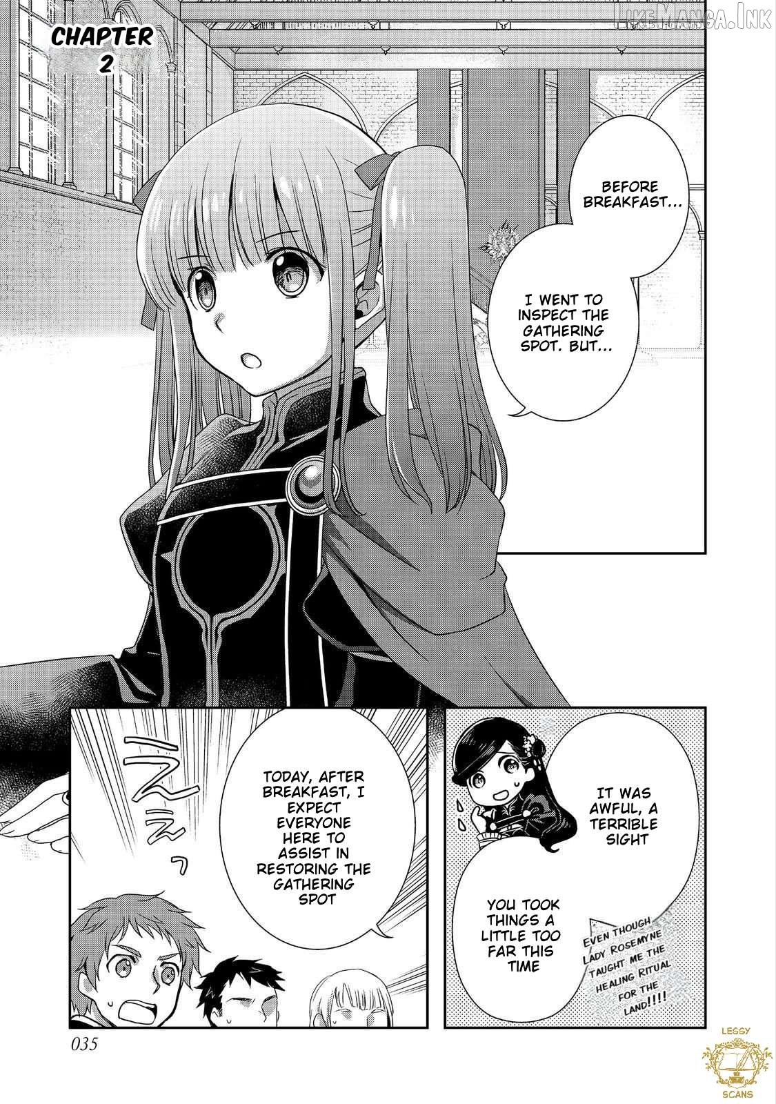 Honzuki no Gekokujou: Hannerōre no Kizoku-in Gonensei Ichi - Koishite Mitai O'hime-sama Chapter 2 - page 1
