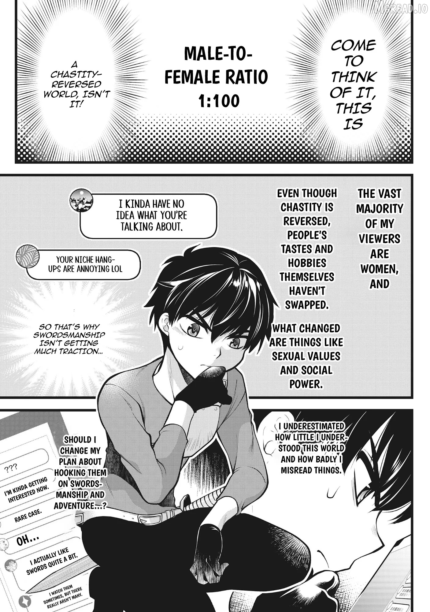 The Belly-Punching Dungeon Streamer: Why I Fight Even in a World with a 1:100 Male-to-Female Ratio Chapter 4 - page 11