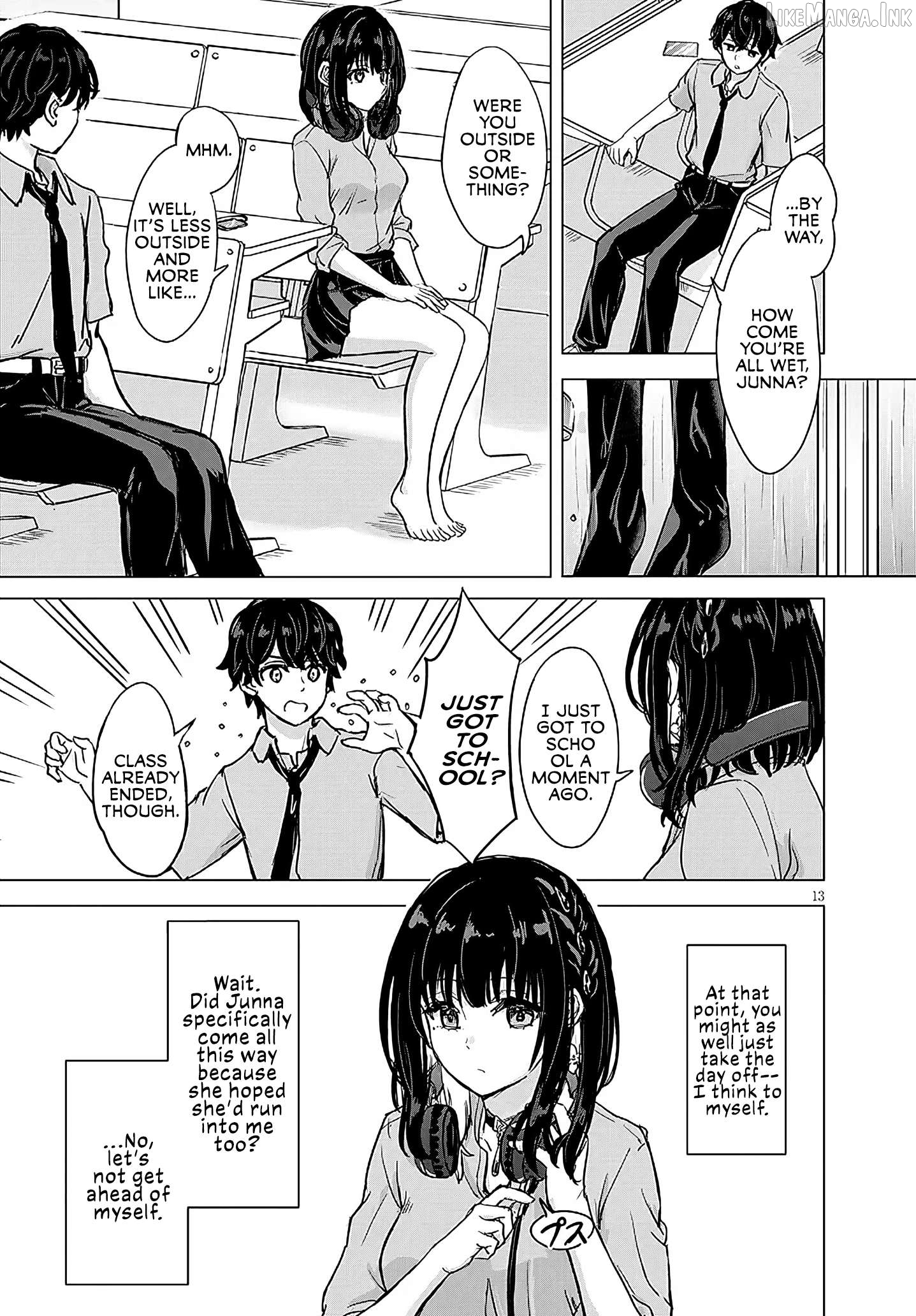 Amamori Junna wa Shitsudo ga Takai Chapter 2 - page 13