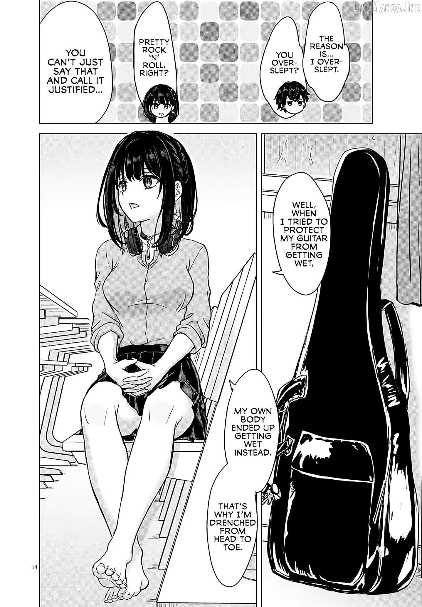Amamori Junna wa Shitsudo ga Takai Chapter 2 - page 14