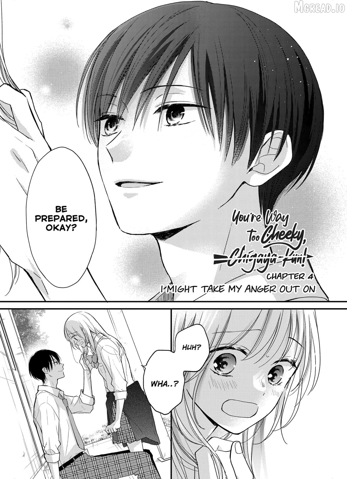 You're Way Too Cheeky, Chigaya-kun! Chapter 4 - page 1