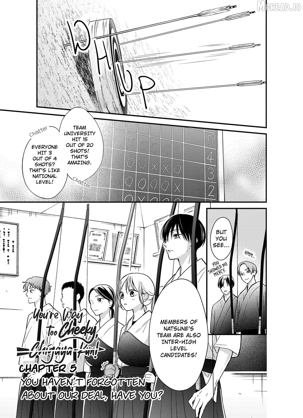 You're Way Too Cheeky, Chigaya-kun! Chapter 5 - page 1