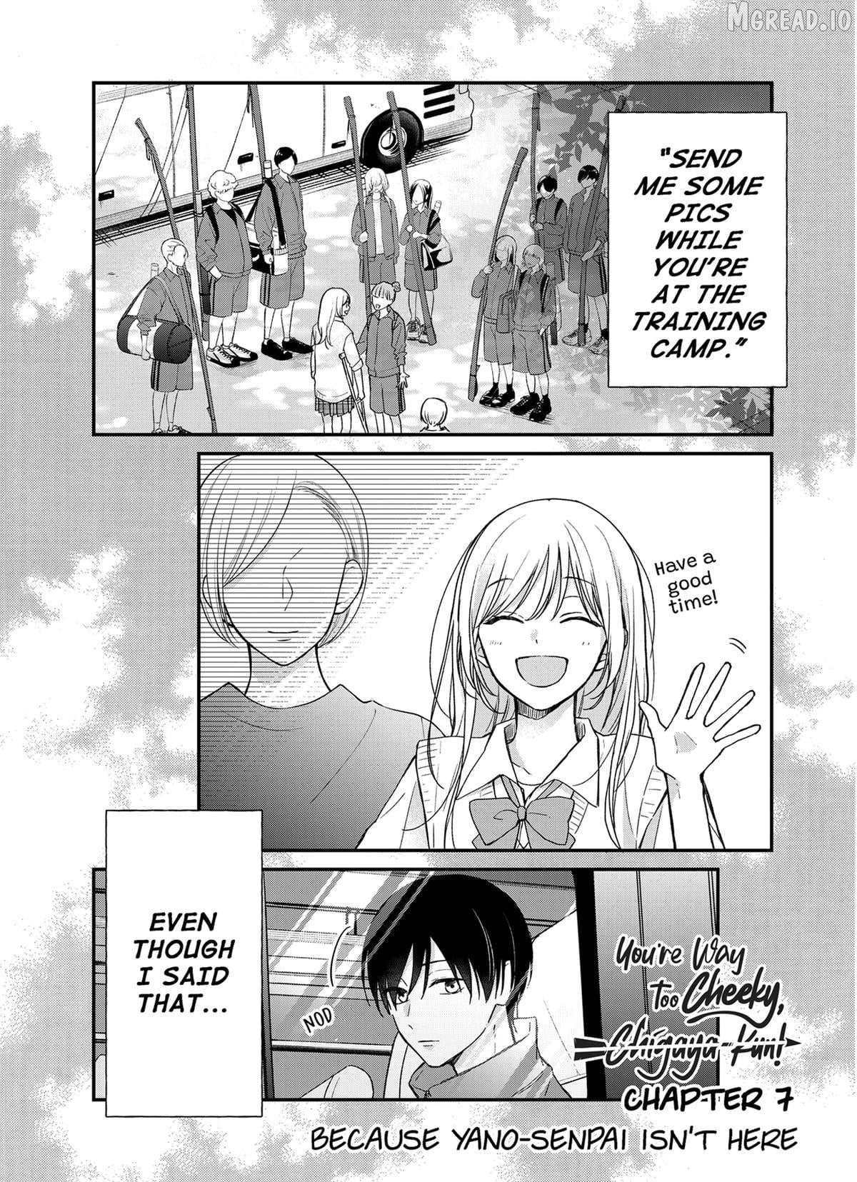 You're Way Too Cheeky, Chigaya-kun! Chapter 7 - page 1