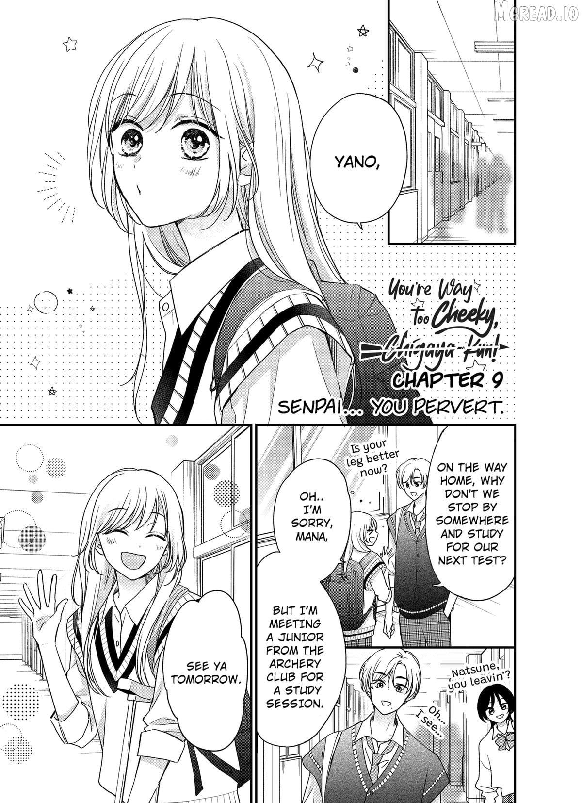You're Way Too Cheeky, Chigaya-kun! Chapter 9 - page 1