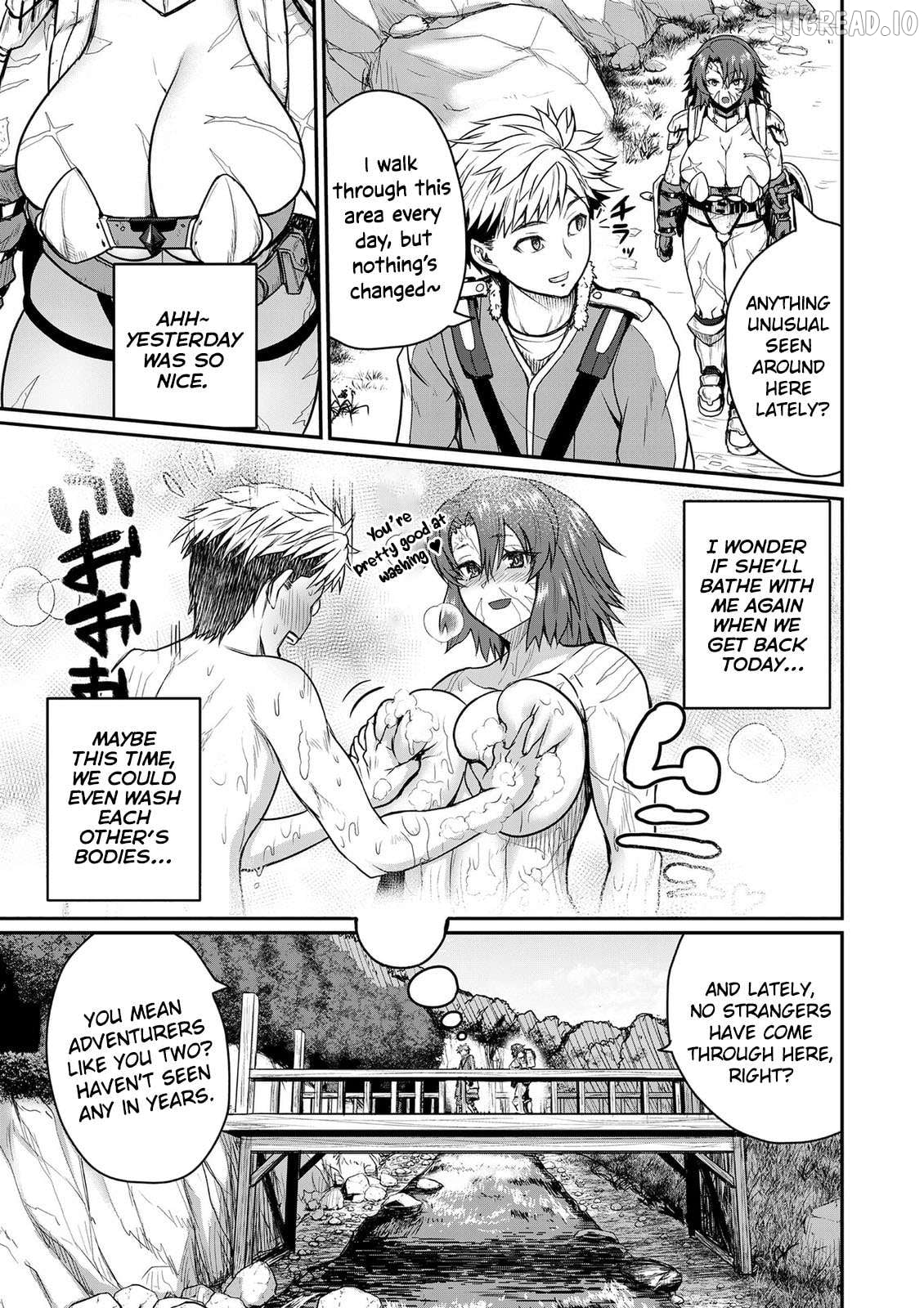 Henkyou no Ofuroya-san, Harem ni naru ~Yamaoku ni Arusabireta Onsen no Kounou ga Chiutosugite Onna Bouken-sha ni Daininkina Ken~ Chapter 1 - page 22
