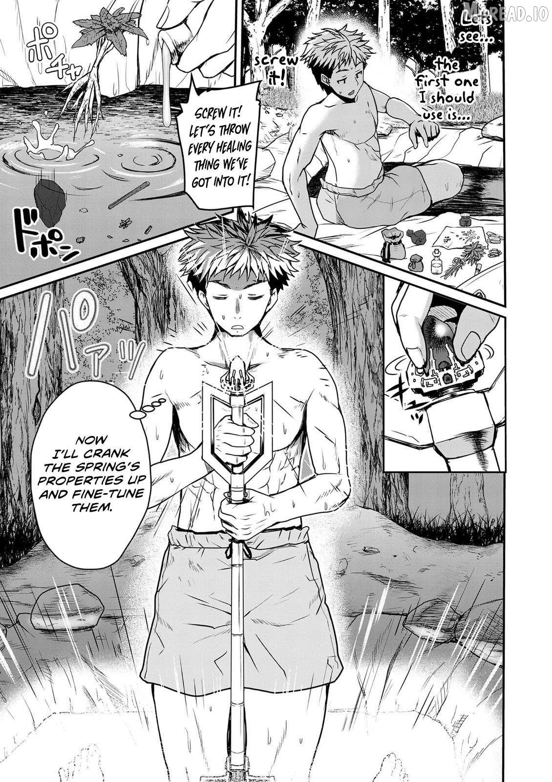 Henkyou no Ofuroya-san, Harem ni naru ~Yamaoku ni Arusabireta Onsen no Kounou ga Chiutosugite Onna Bouken-sha ni Daininkina Ken~ Chapter 2 - page 18