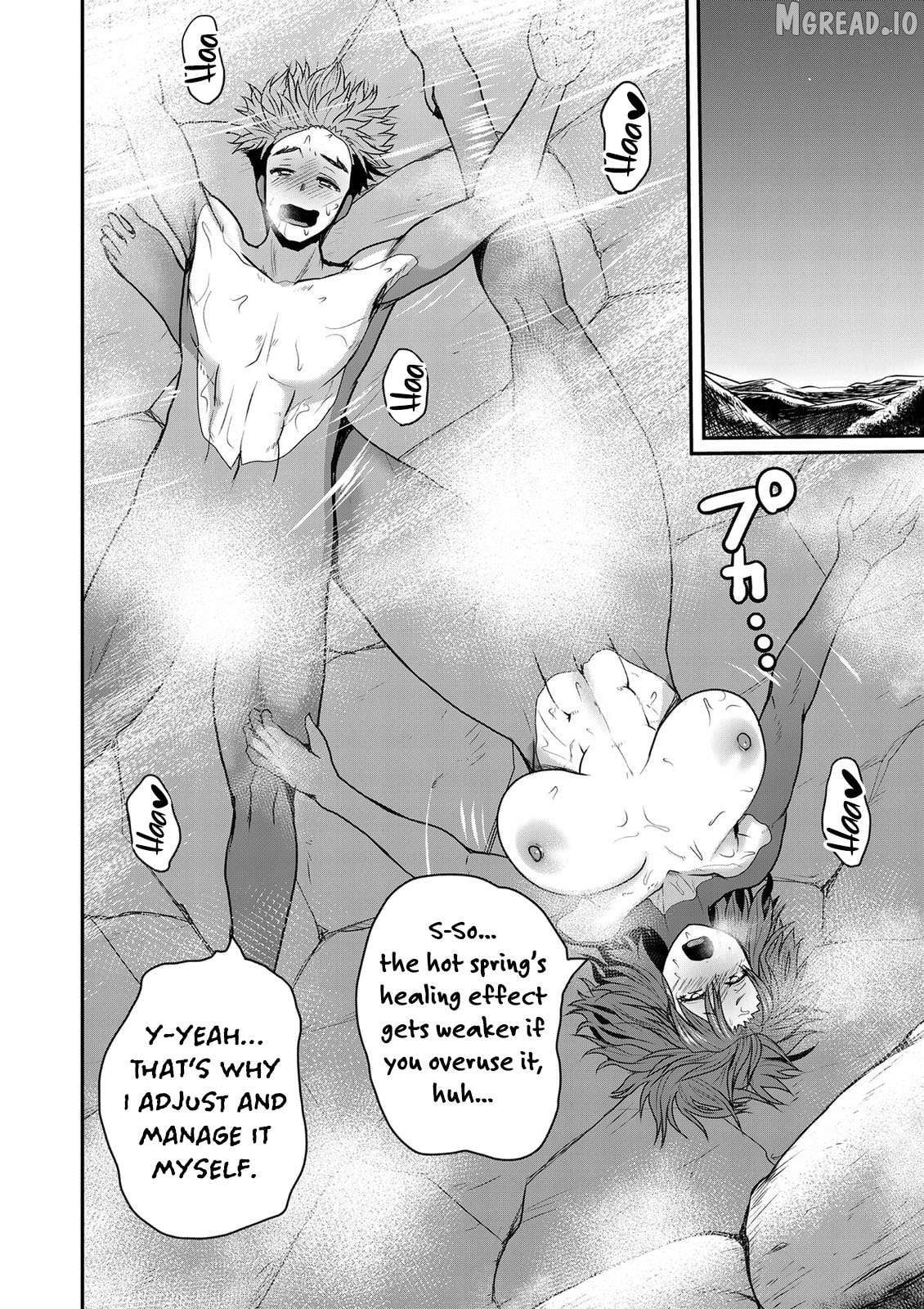 Henkyou no Ofuroya-san, Harem ni naru ~Yamaoku ni Arusabireta Onsen no Kounou ga Chiutosugite Onna Bouken-sha ni Daininkina Ken~ Chapter 3 - page 23