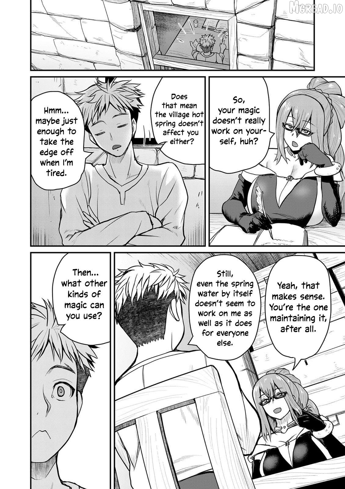 Henkyou no Ofuroya-san, Harem ni naru ~Yamaoku ni Arusabireta Onsen no Kounou ga Chiutosugite Onna Bouken-sha ni Daininkina Ken~ Chapter 4 - page 9