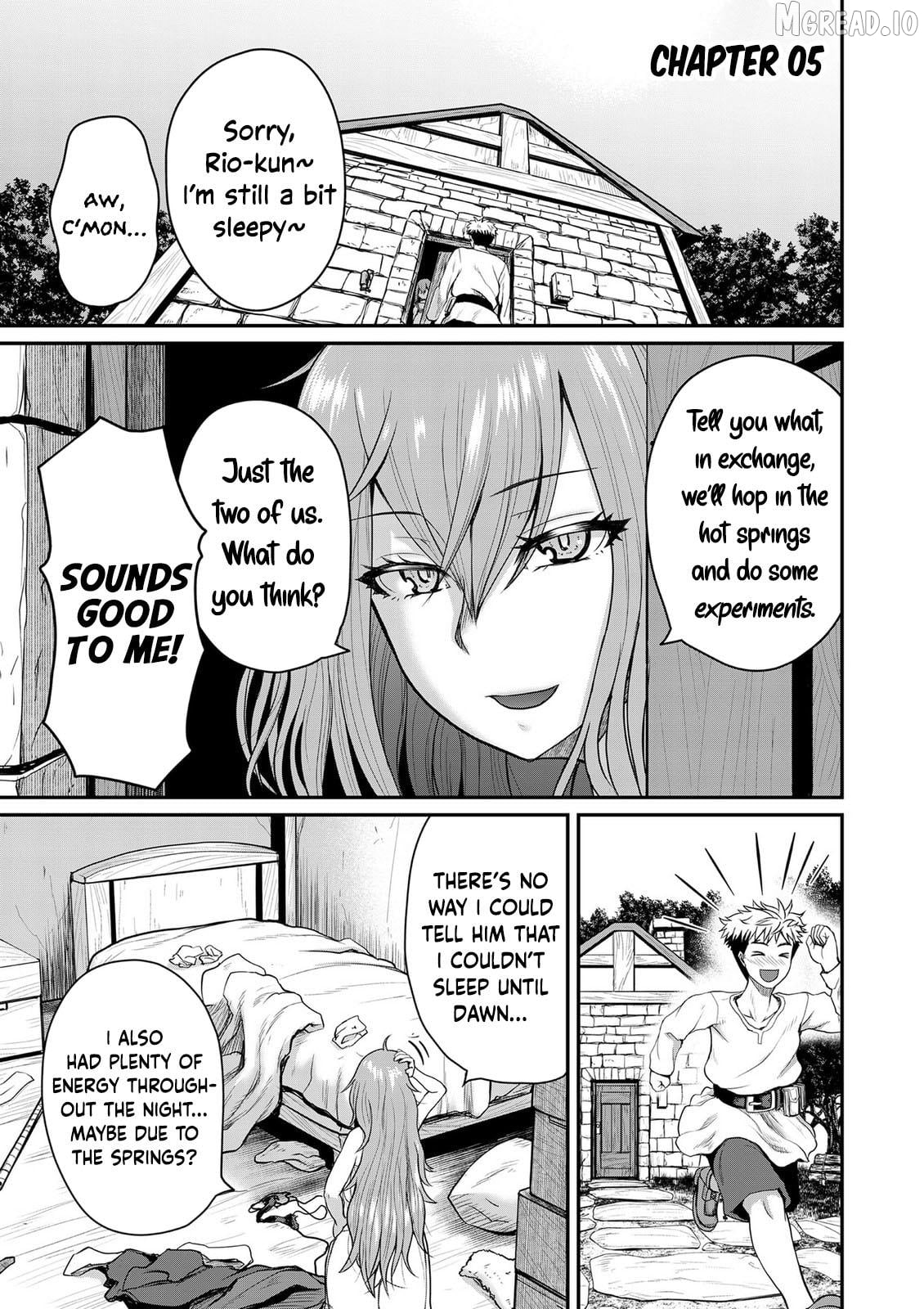 Henkyou no Ofuroya-san, Harem ni naru ~Yamaoku ni Arusabireta Onsen no Kounou ga Chiutosugite Onna Bouken-sha ni Daininkina Ken~ Chapter 5 - page 2