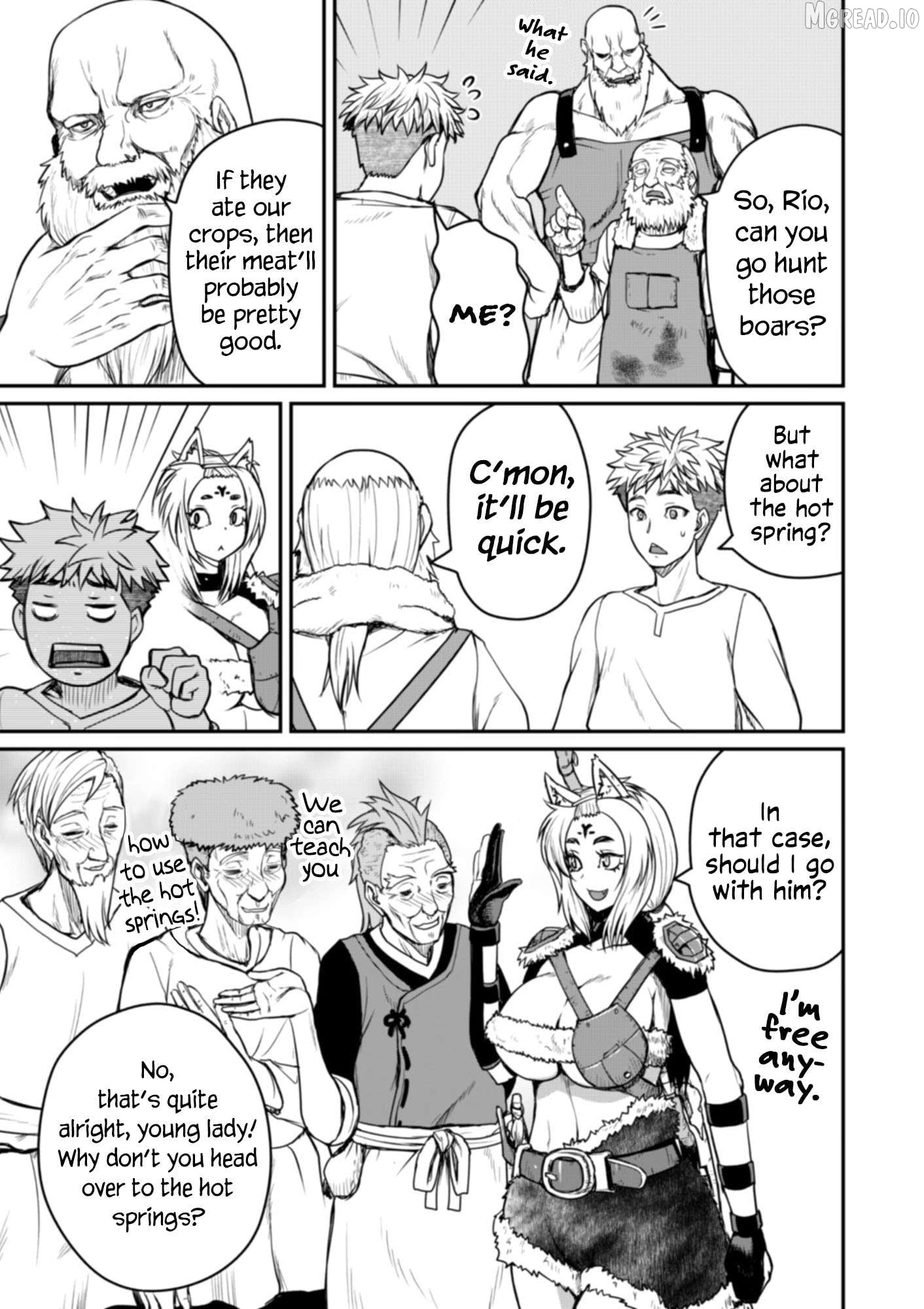 Henkyou no Ofuroya-san, Harem ni naru ~Yamaoku ni Arusabireta Onsen no Kounou ga Chiutosugite Onna Bouken-sha ni Daininkina Ken~ Chapter 6 - page 12