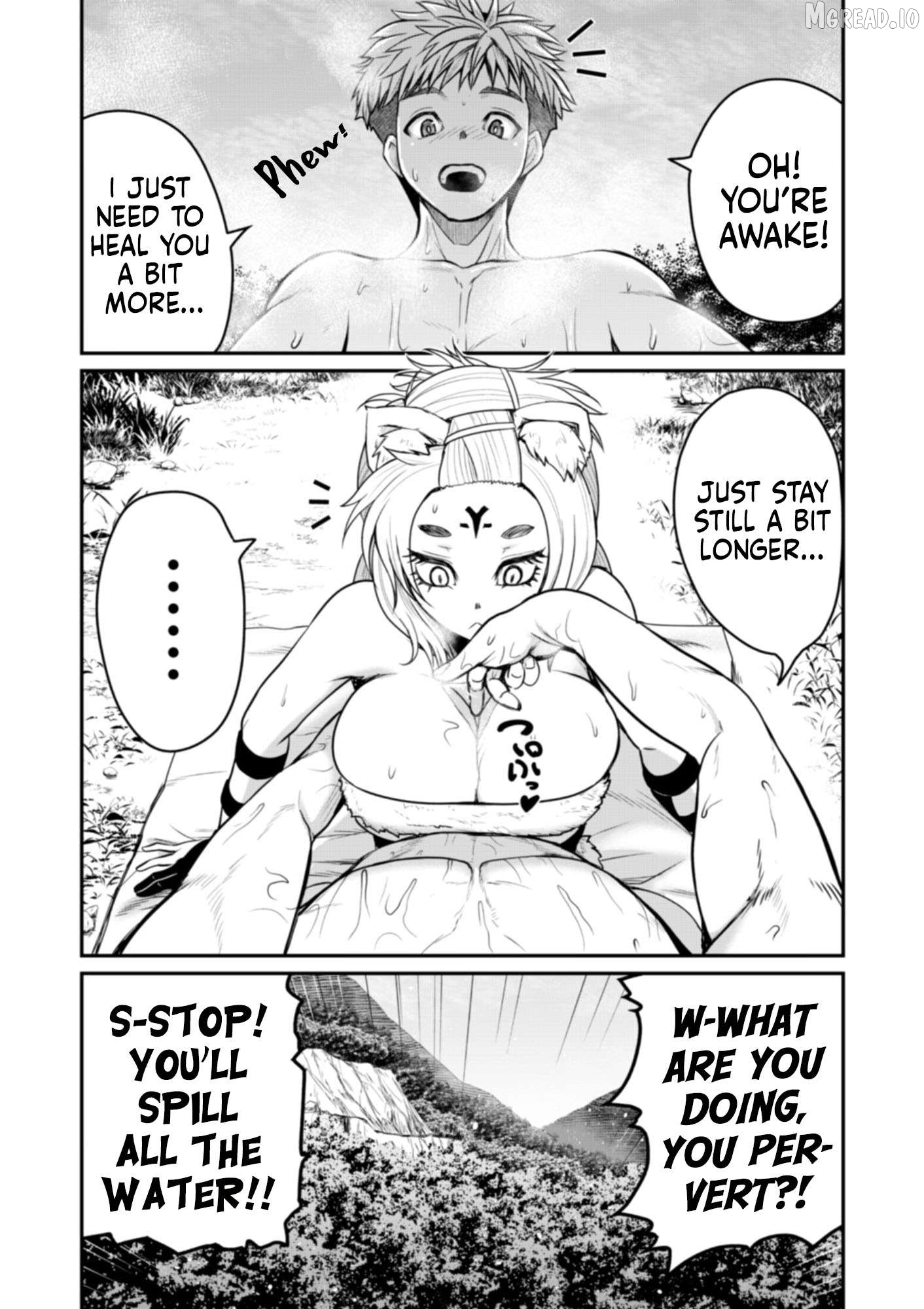 Henkyou no Ofuroya-san, Harem ni naru ~Yamaoku ni Arusabireta Onsen no Kounou ga Chiutosugite Onna Bouken-sha ni Daininkina Ken~ Chapter 6 - page 26