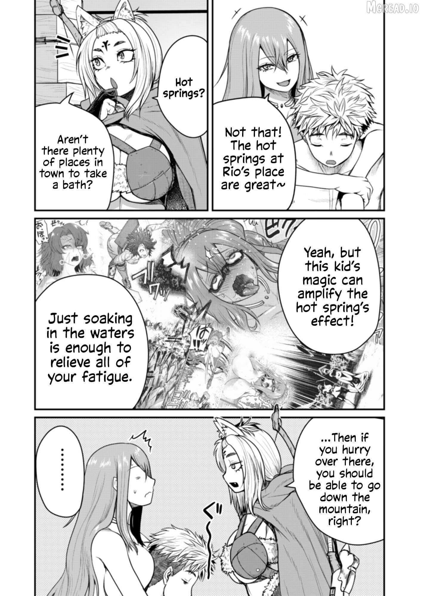 Henkyou no Ofuroya-san, Harem ni naru ~Yamaoku ni Arusabireta Onsen no Kounou ga Chiutosugite Onna Bouken-sha ni Daininkina Ken~ Chapter 6 - page 8