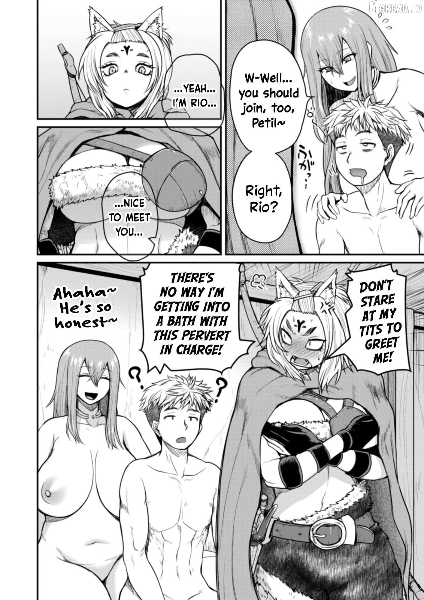 Henkyou no Ofuroya-san, Harem ni naru ~Yamaoku ni Arusabireta Onsen no Kounou ga Chiutosugite Onna Bouken-sha ni Daininkina Ken~ Chapter 6 - page 9