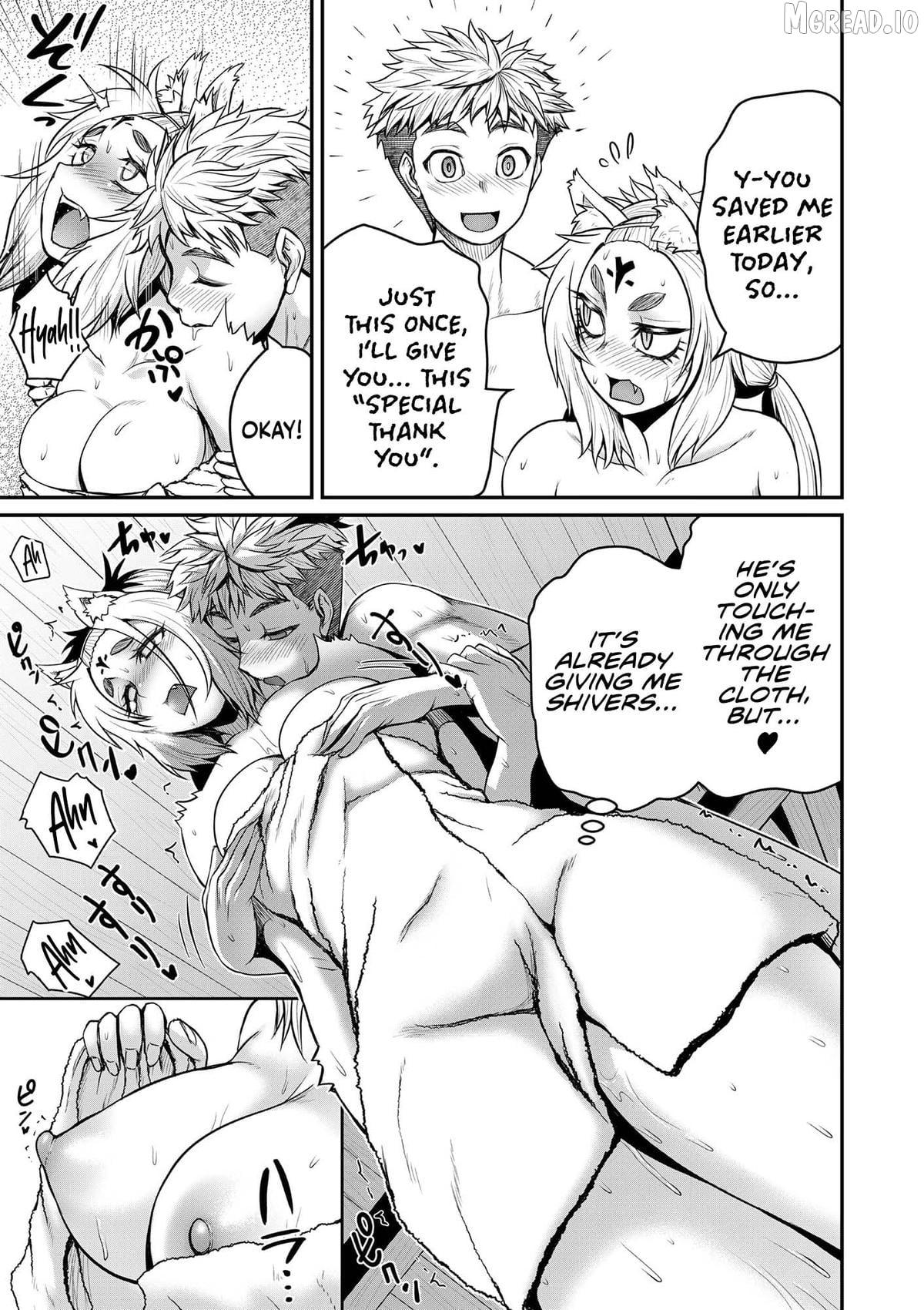 Henkyou no Ofuroya-san, Harem ni naru ~Yamaoku ni Arusabireta Onsen no Kounou ga Chiutosugite Onna Bouken-sha ni Daininkina Ken~ Chapter 8 - page 10