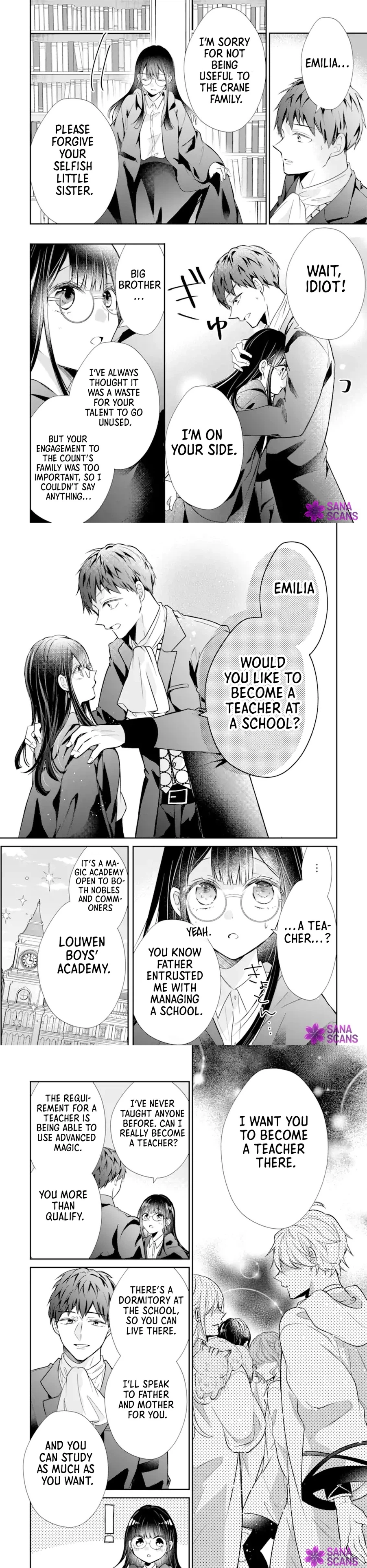 The Strongest Magic Teacher Emilia Crane Lives Freely After Her Broken Engagement. Chapter 1 - page 4
