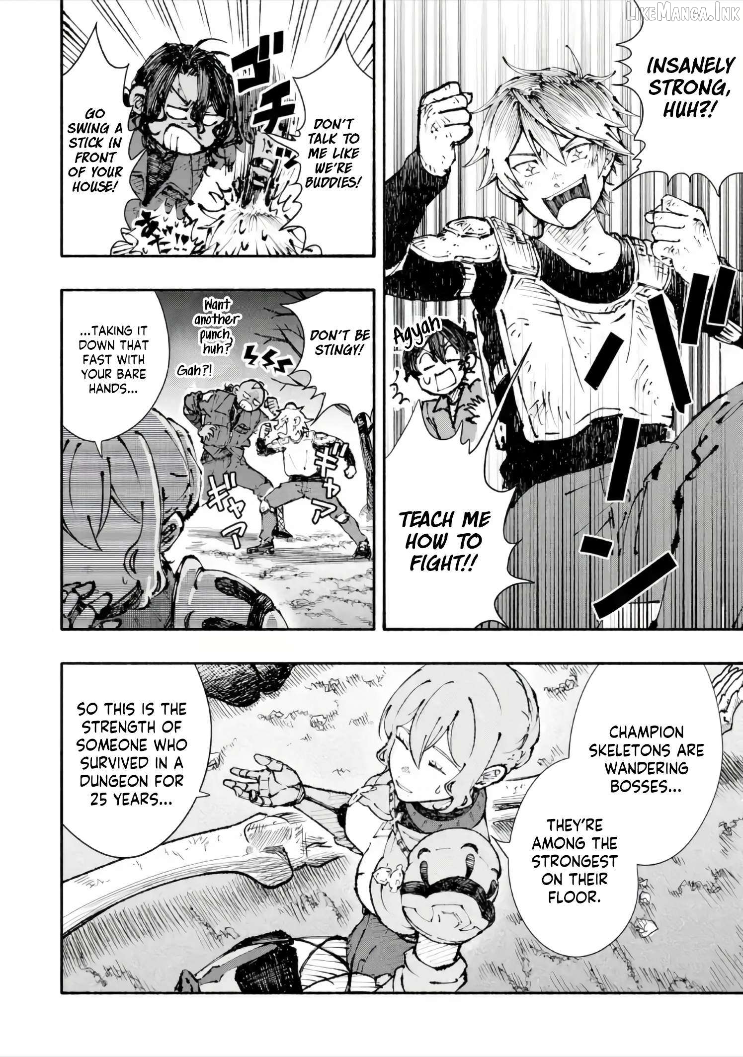 Dungeon ni Tojikomerarete 25-nen. Kyuushutsu sareta Toki ni wa Rippa na Fushinsha ni Natteita Chapter 6.2 - page 3
