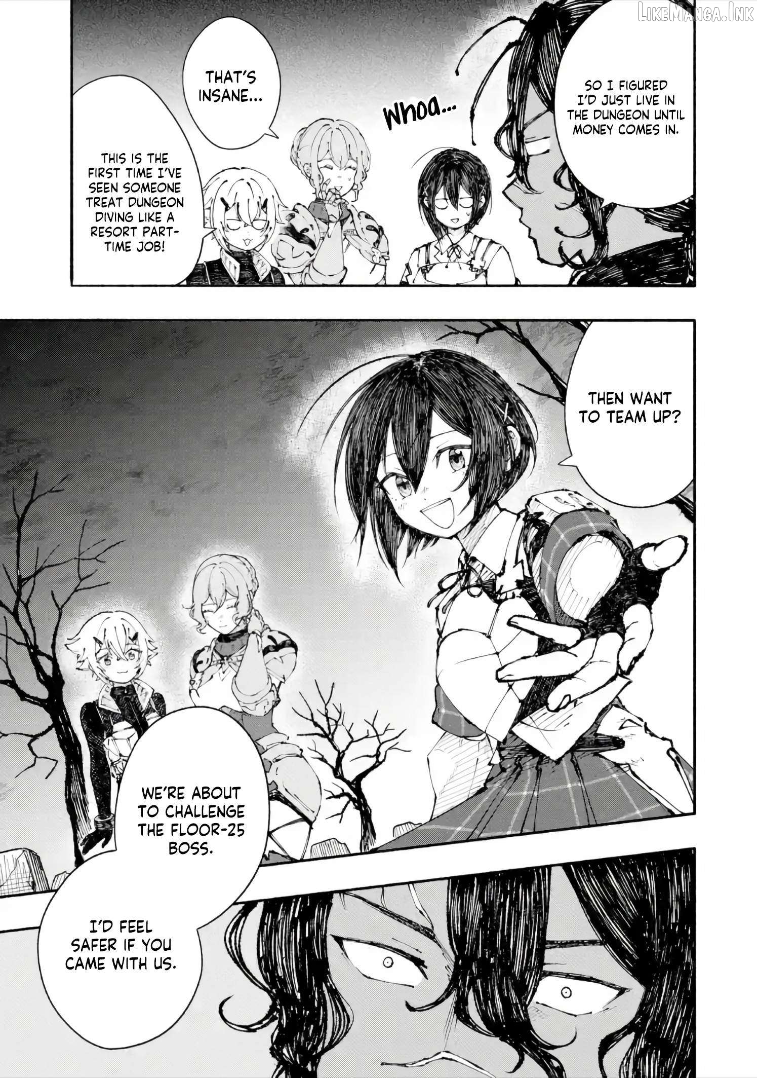 Dungeon ni Tojikomerarete 25-nen. Kyuushutsu sareta Toki ni wa Rippa na Fushinsha ni Natteita Chapter 6.2 - page 8