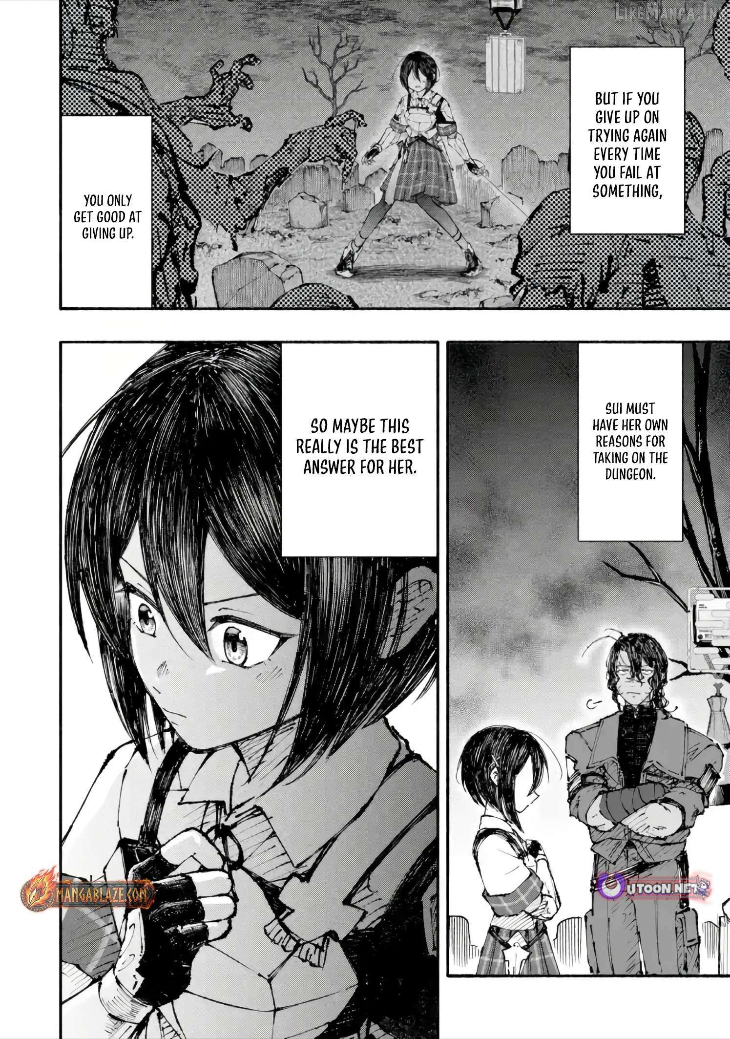Dungeon ni Tojikomerarete 25-nen. Kyuushutsu sareta Toki ni wa Rippa na Fushinsha ni Natteita Chapter 5.3 - page 4