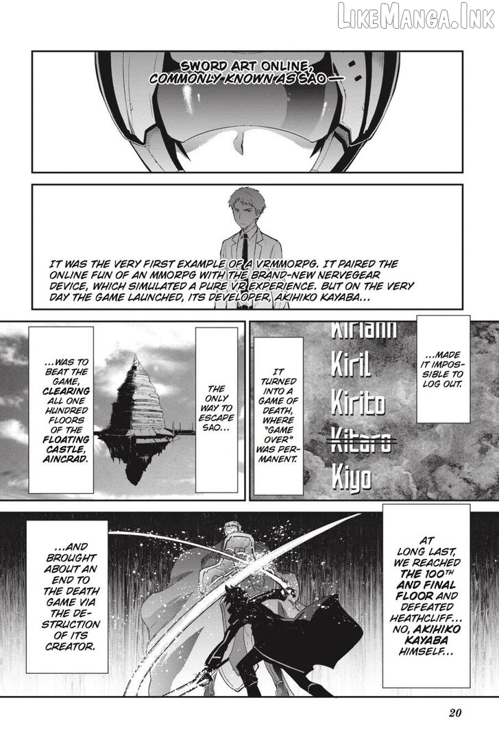 Sword Art Online: Hollow Realization Chapter 1 - page 21