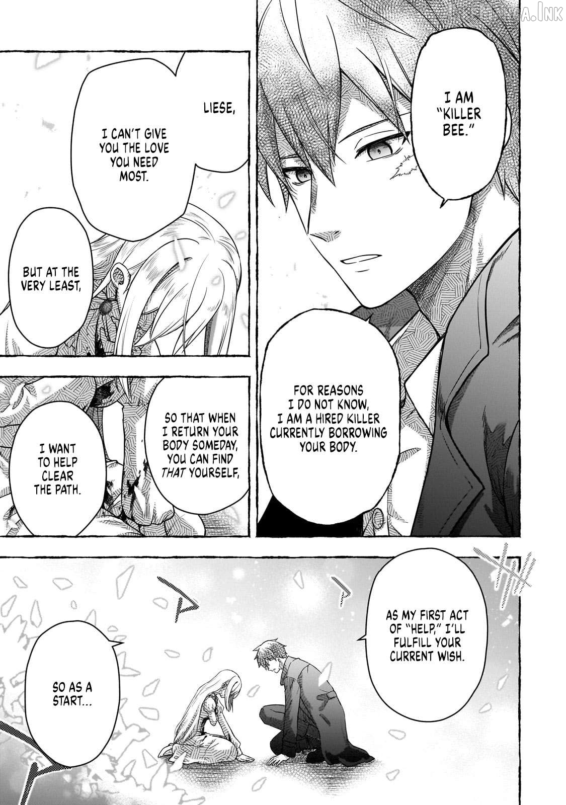 Hissatsu Reijou Liese ~Tensei Shita Saikyou no Koroshiya wa, Yami wo Matou Akuyaku Reijou to Naru~ Chapter 1 - page 38